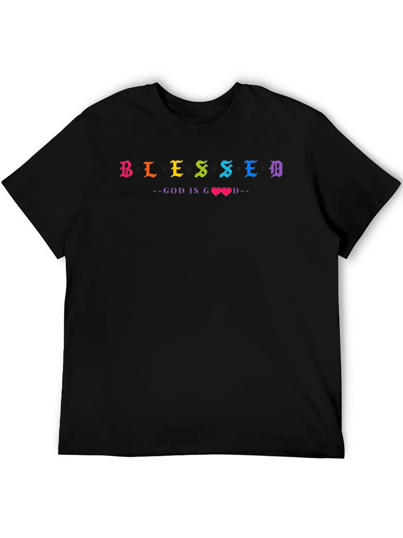 Camiseta Negra Blessed - God is Good