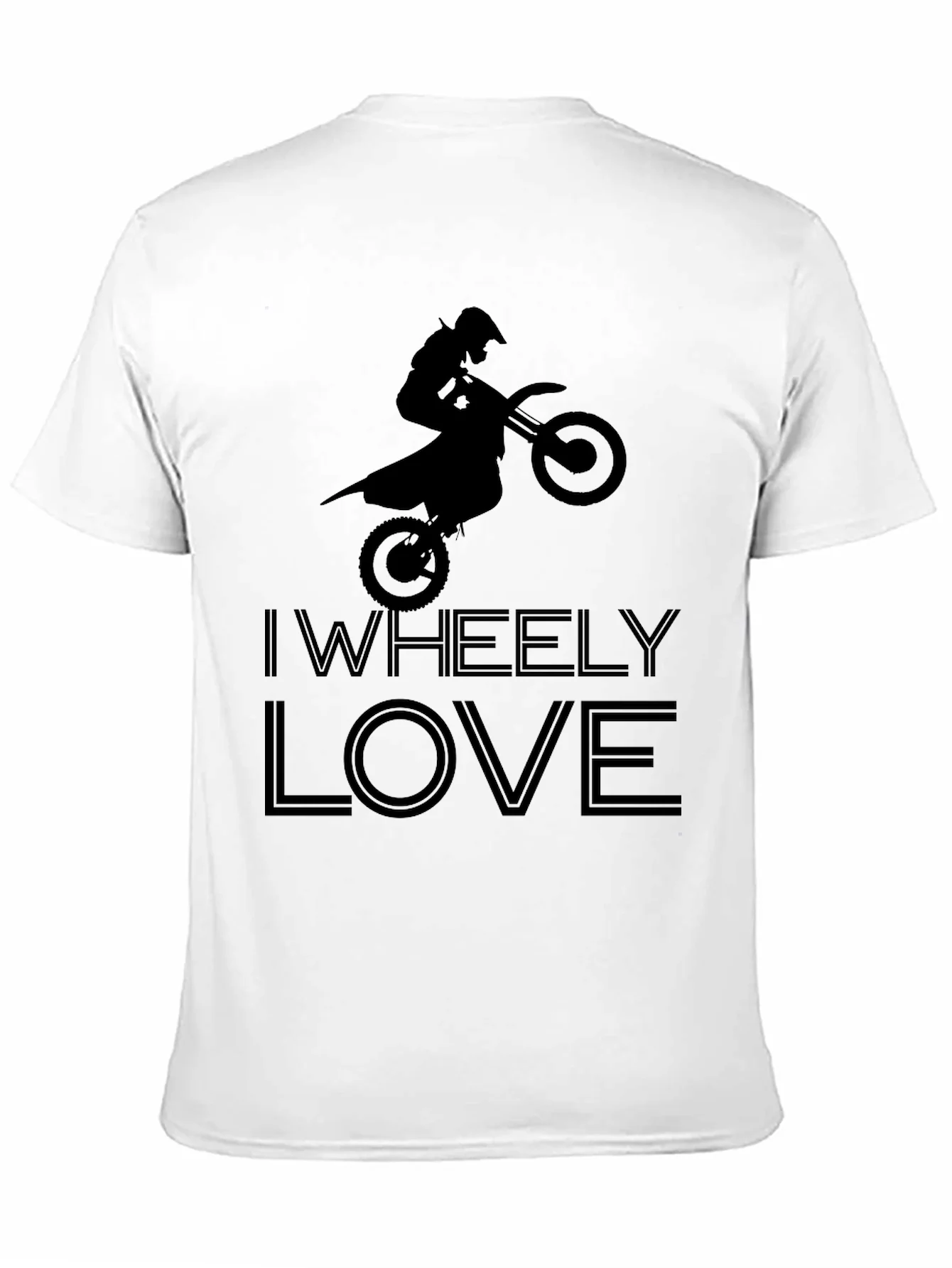 Camiseta Negra I Wheely Love Motocross