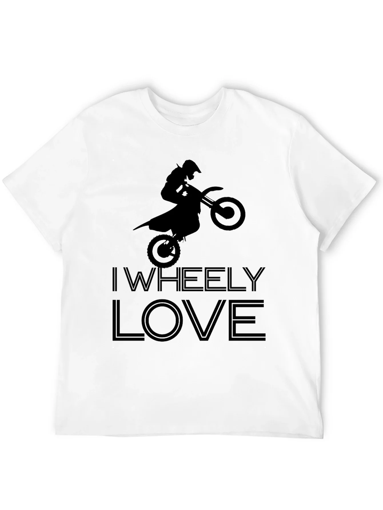 Camiseta Negra I Wheely Love Motocross