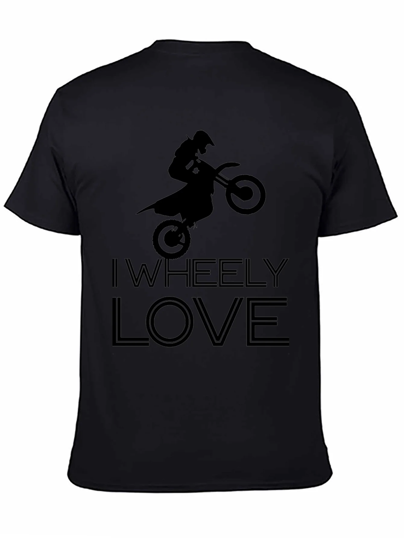 Camiseta Negra I Wheely Love Motocross