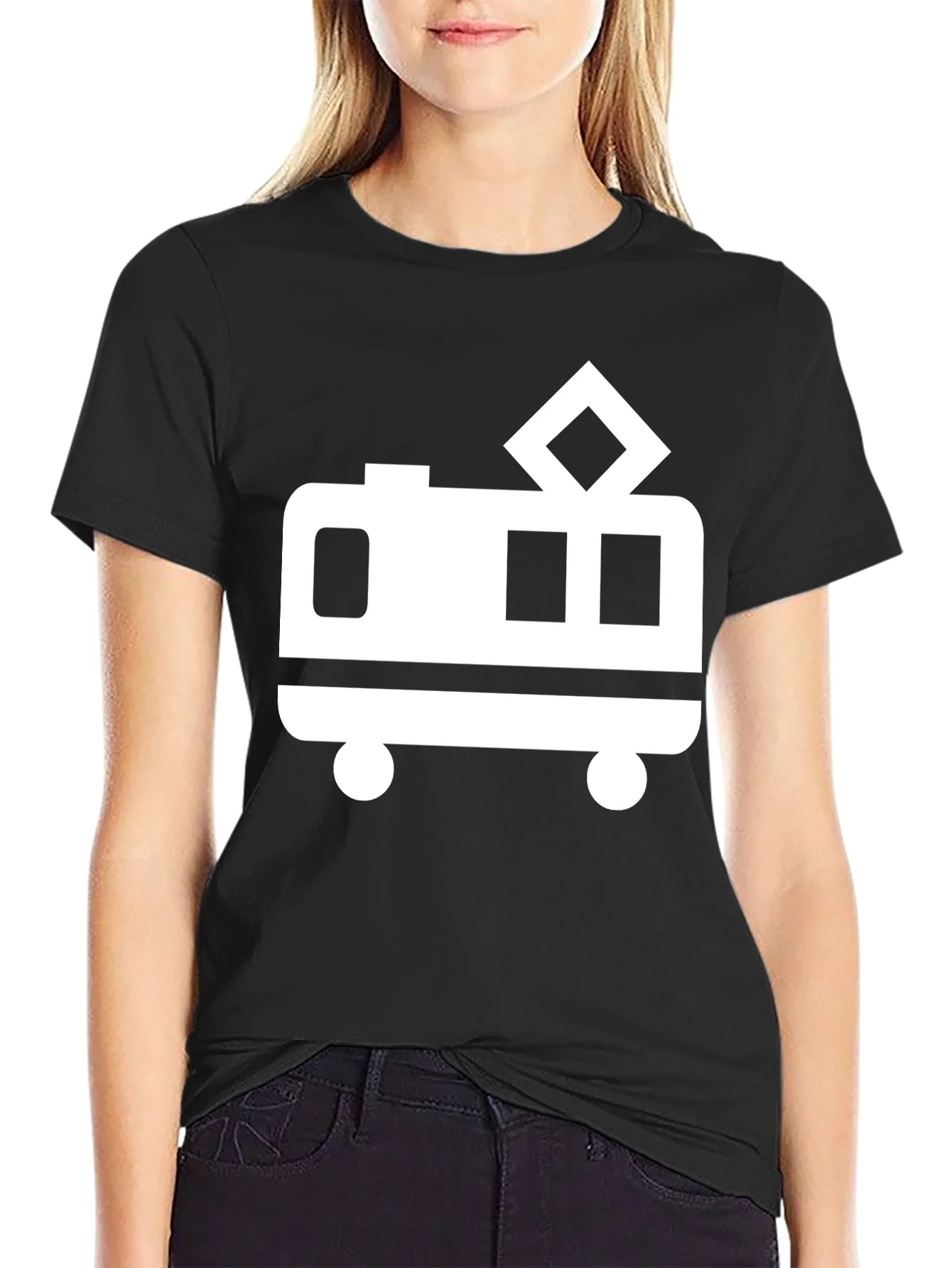 Rebbecca Black T-Shirt with Trolley Graphic