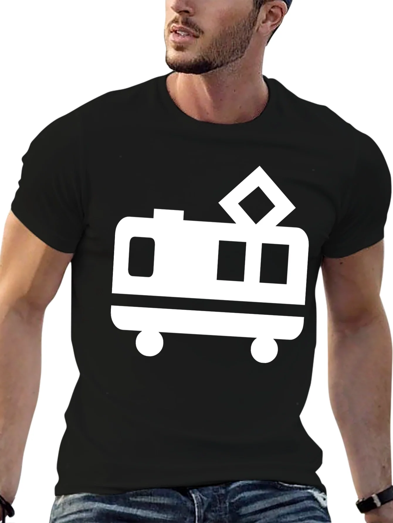 Rebbecca Black T-Shirt with Trolley Graphic