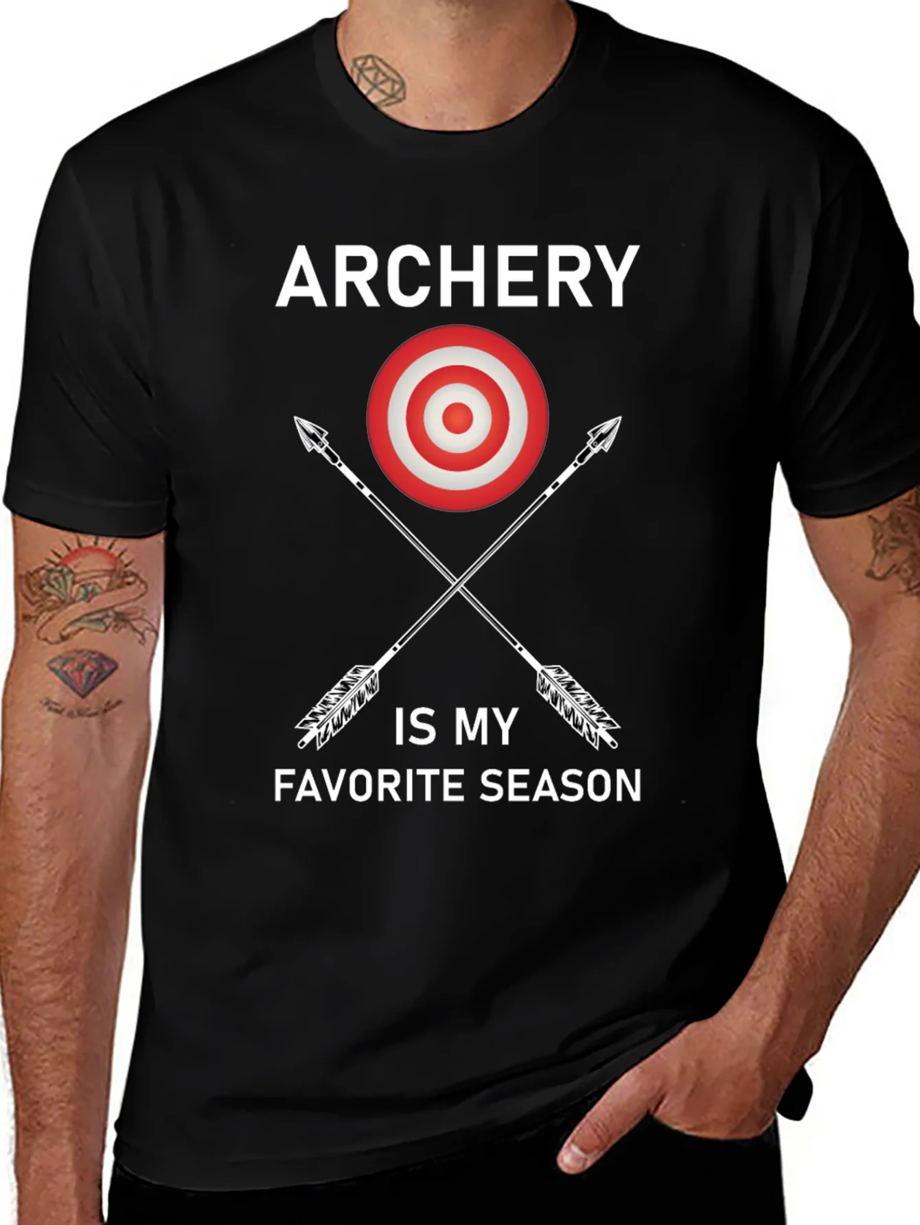 Camiseta Negra Archery is My Favorite Season