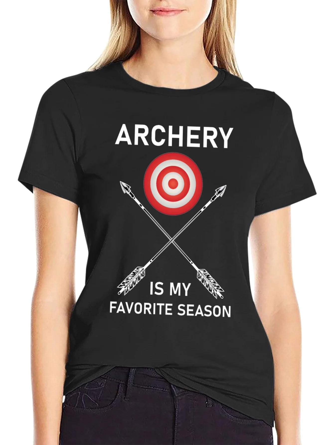 Camiseta Negra Archery is My Favorite Season