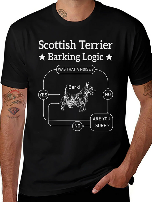 Rebbecca Scottish Terrier Barking Logic T-Shirt