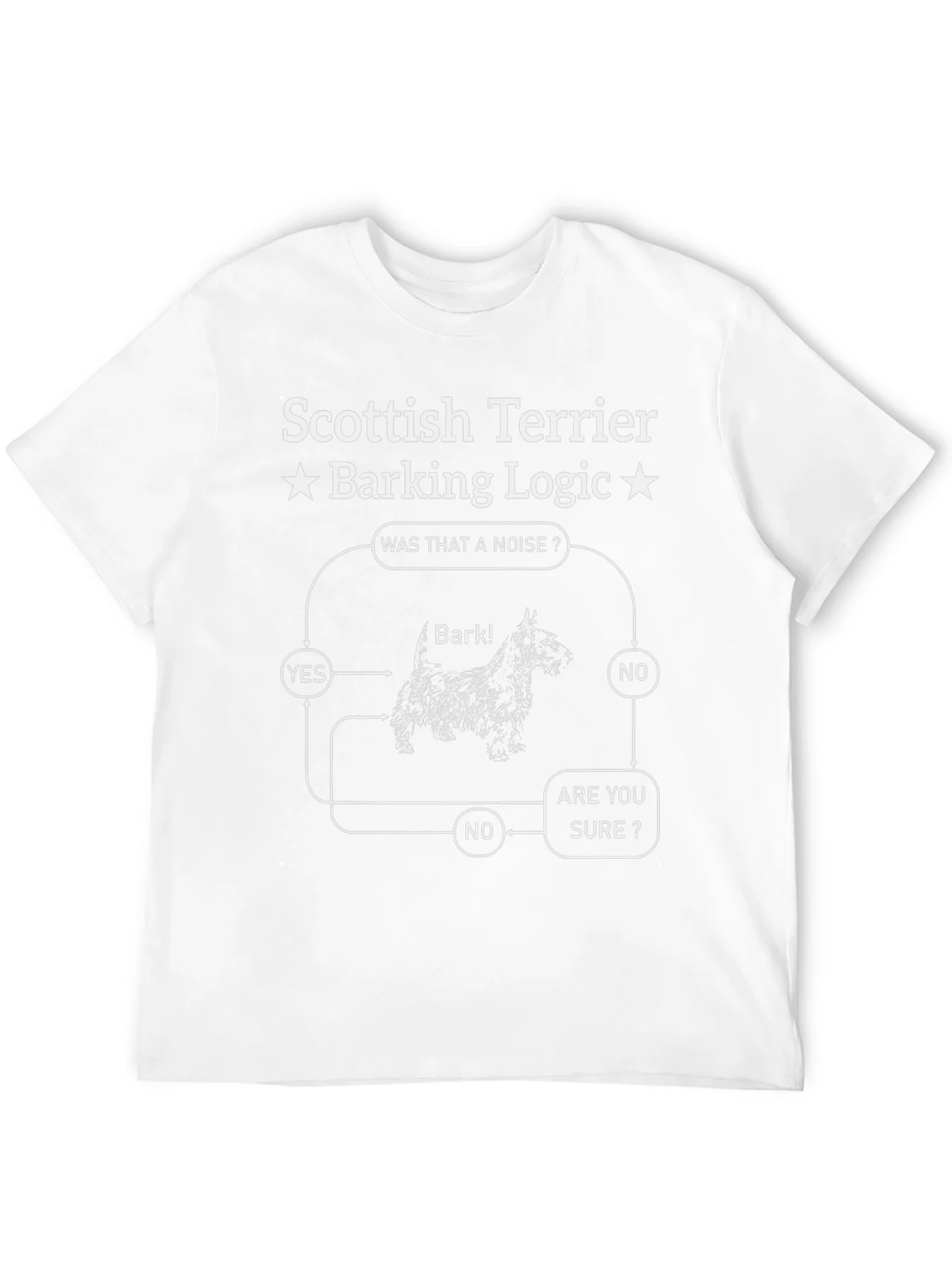Rebbecca Scottish Terrier Barking Logic T-Shirt