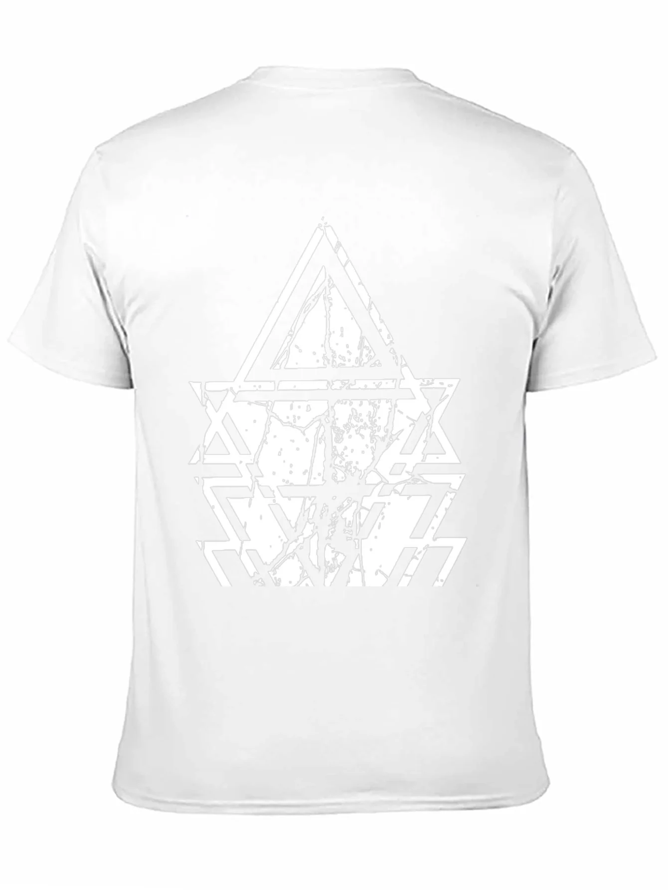 Camiseta Negra con Dise?o Tri¨¢ngulos Abstractos