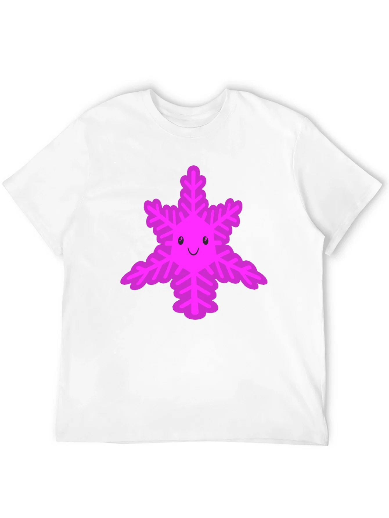 Rebbecca Cute Snowflake Graphic Tee - Black
