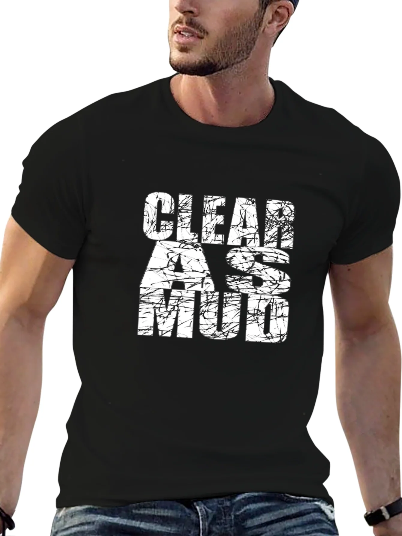 Camiseta Negra Claro Como el Barro