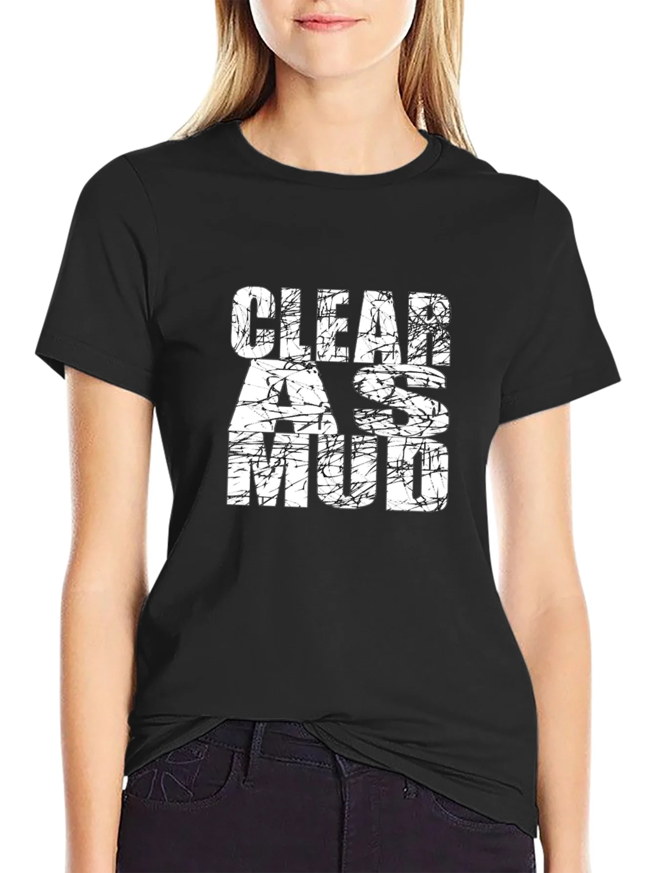Camiseta Negra Claro Como el Barro