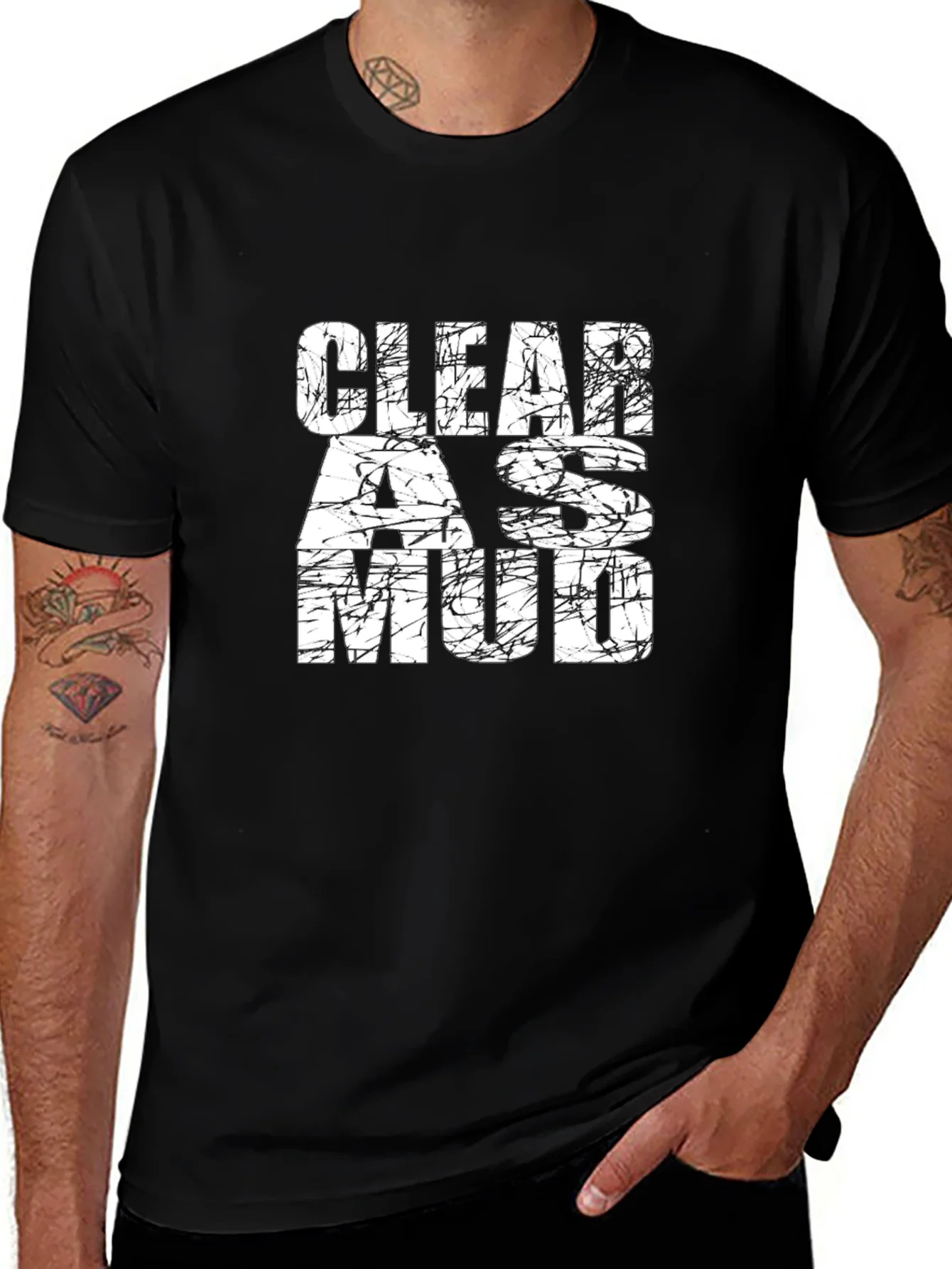 Camiseta Negra Claro Como el Barro