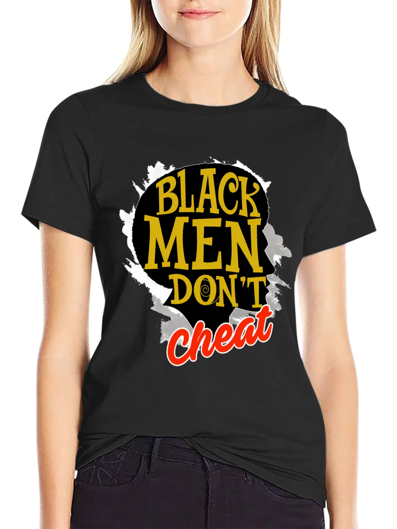 Camiseta Hombre: Black Men Dont Cheat