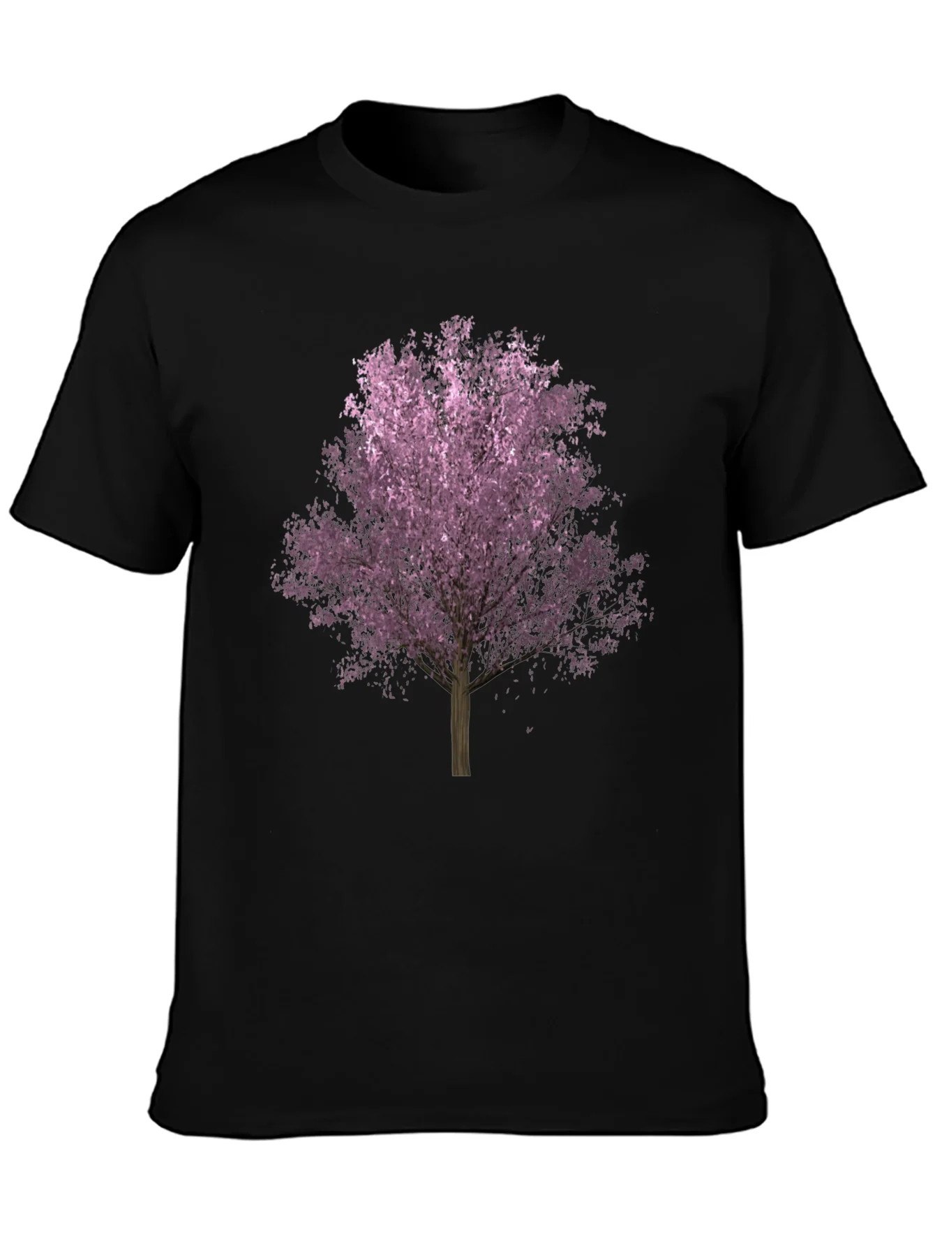 Camiseta Negra con ¨¢rbol de Cerezo