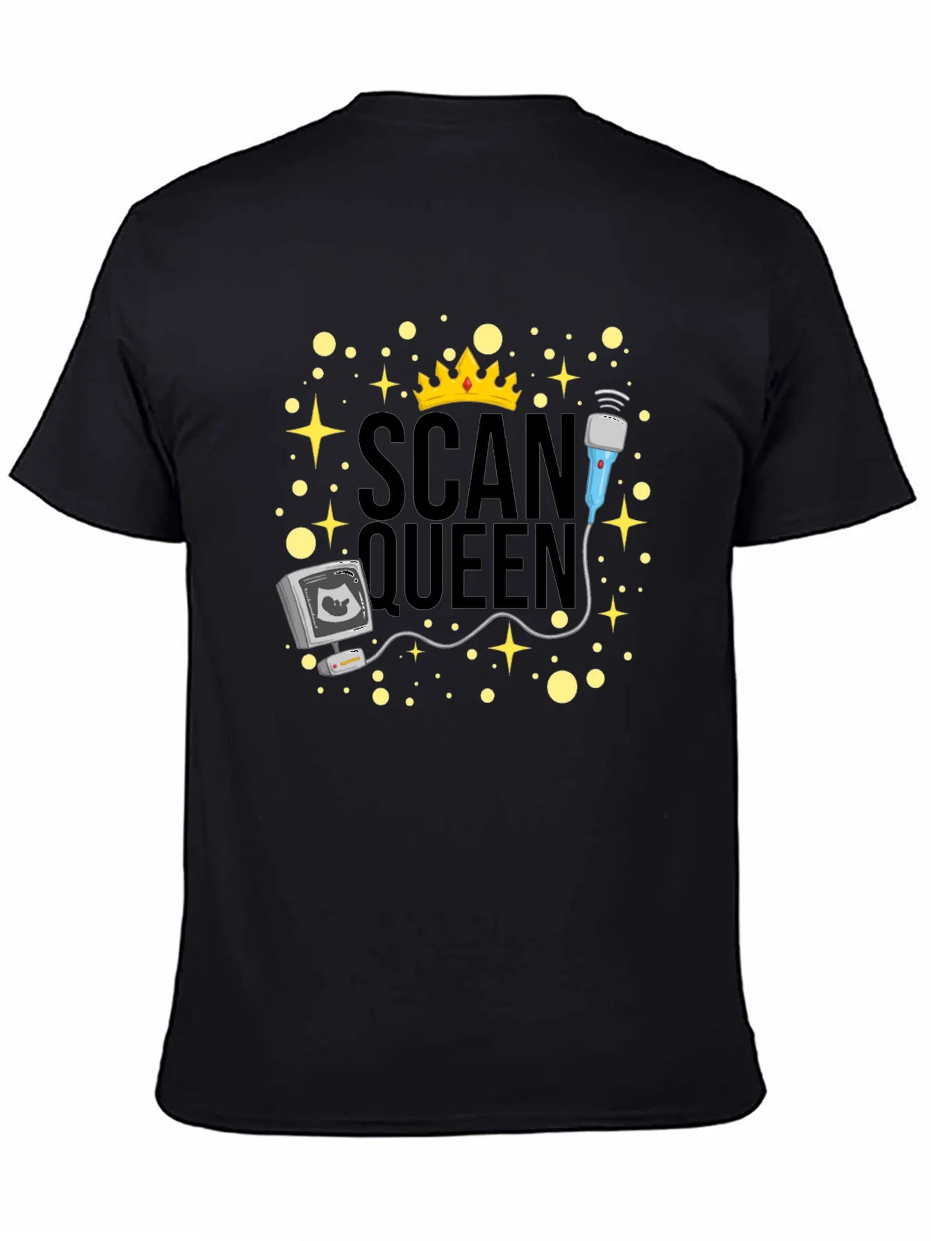 Rebbecca Scan Queen T-Shirt - Ultrasound Technician Gift