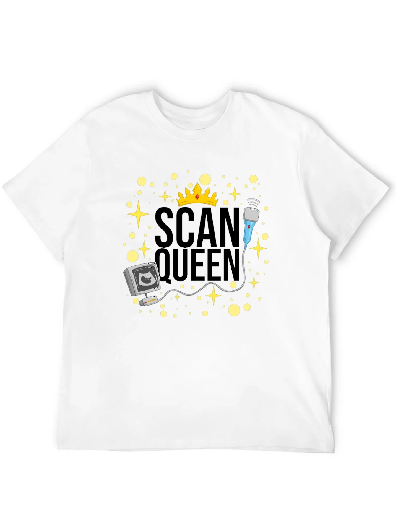 Rebbecca Scan Queen T-Shirt - Ultrasound Technician Gift