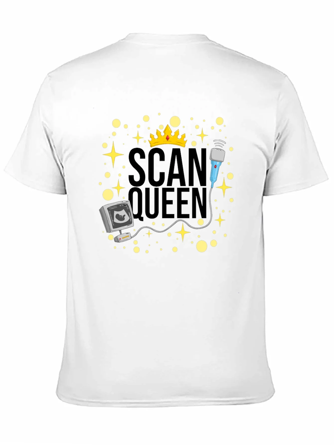 Rebbecca Scan Queen T-Shirt - Ultrasound Technician Gift