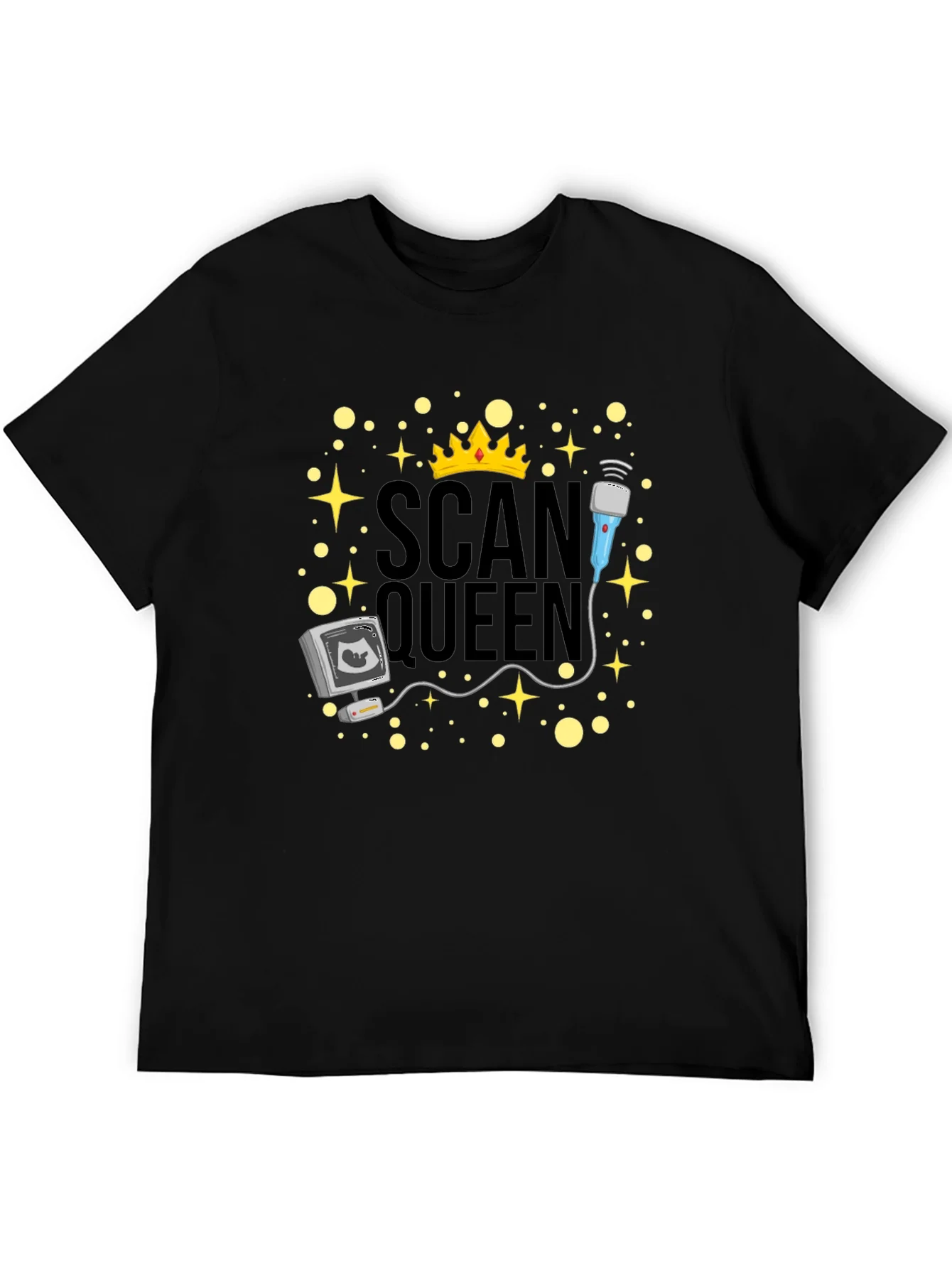Rebbecca Scan Queen T-Shirt - Ultrasound Technician Gift