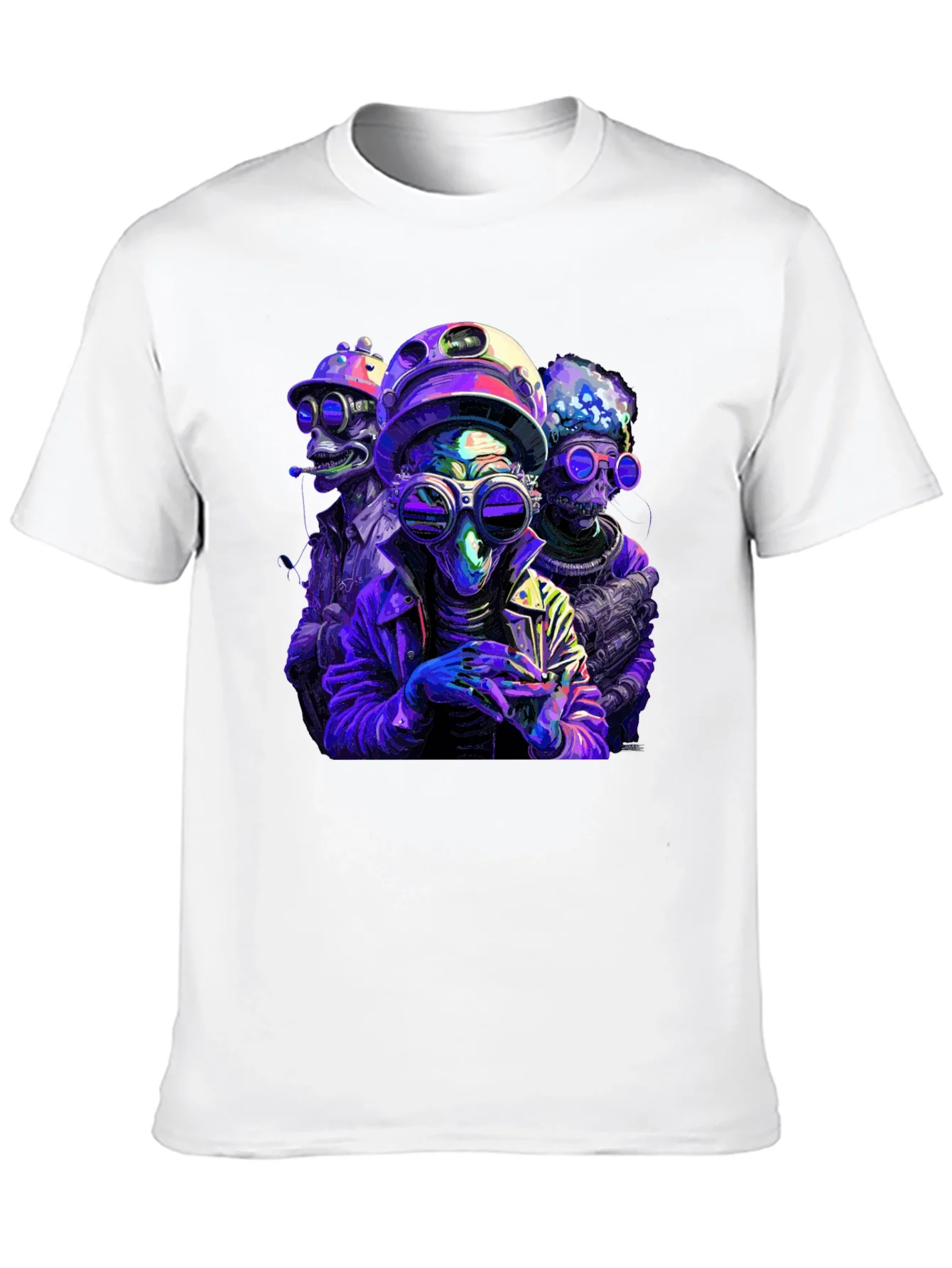 Rebbecca Retro Alien Crew Graphic Black T-Shirt