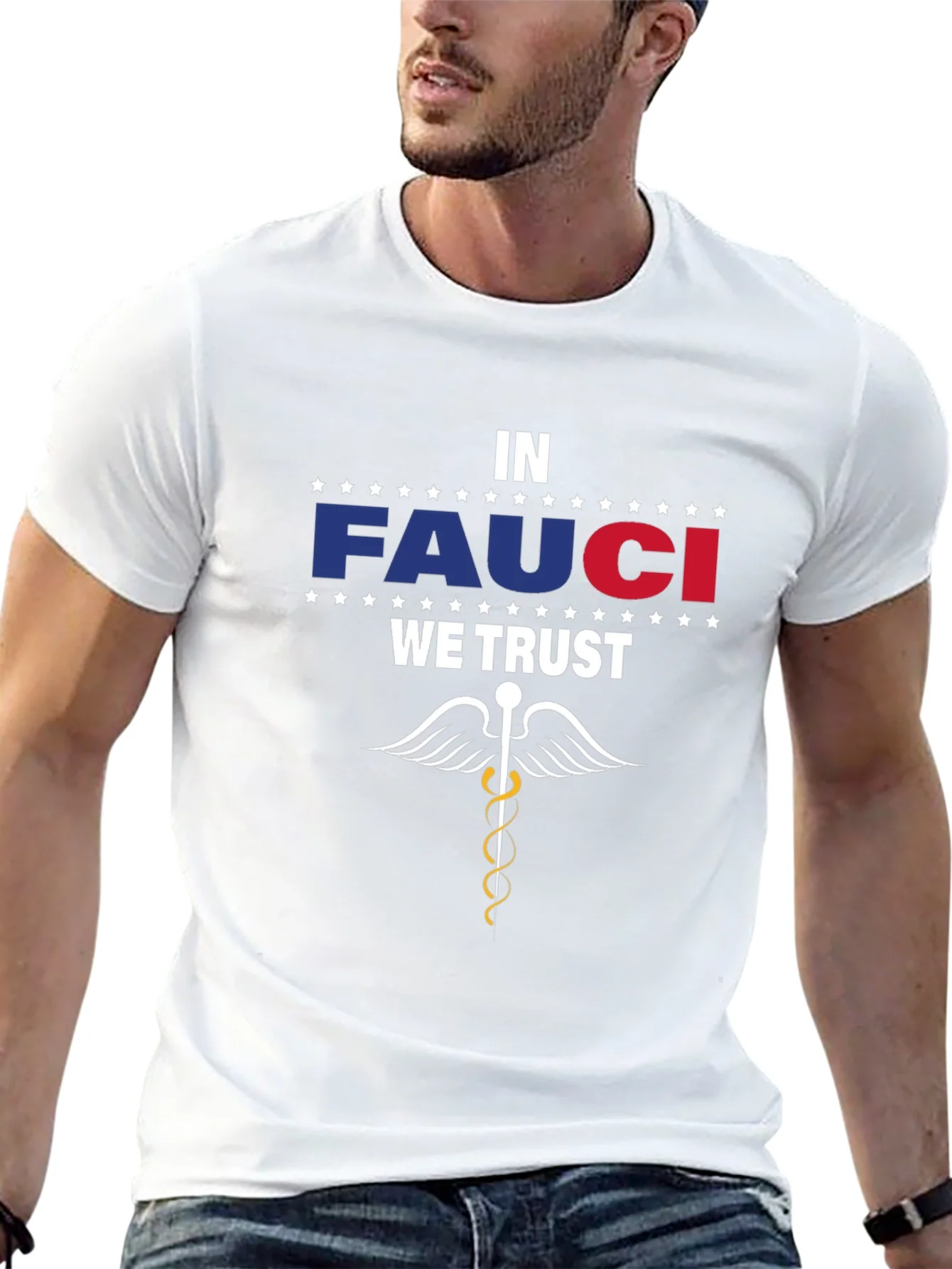 Camiseta Negra In Fauci We Trust