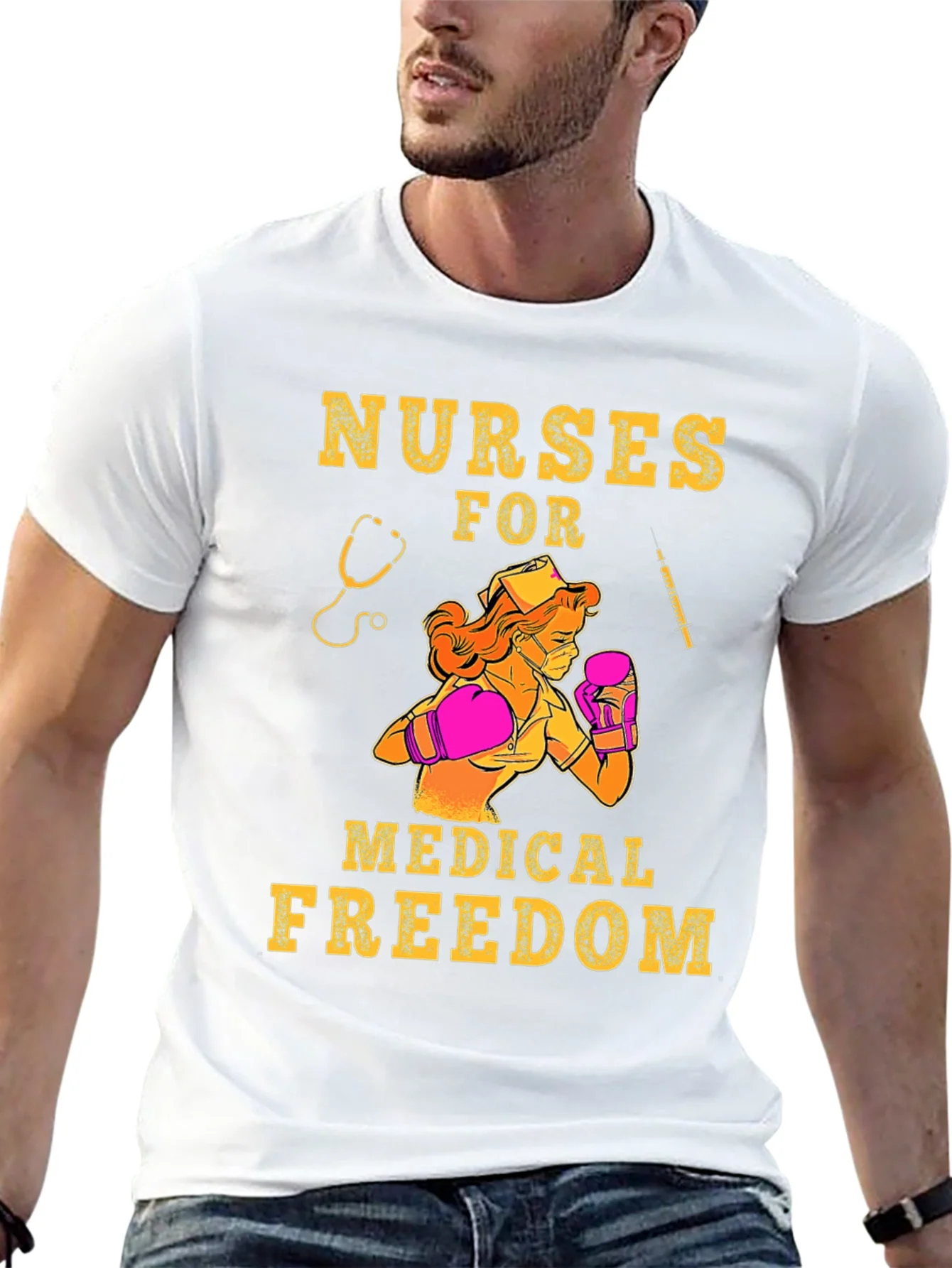 Rebbecca Nurses for Medical Freedom Graphic T-Shirt