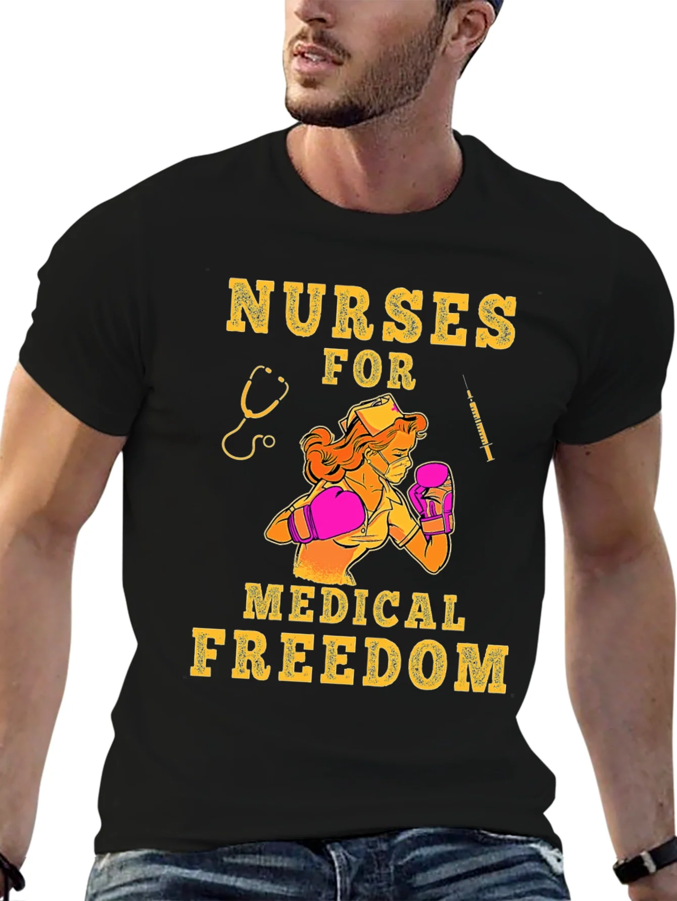 Rebbecca Nurses for Medical Freedom Graphic T-Shirt