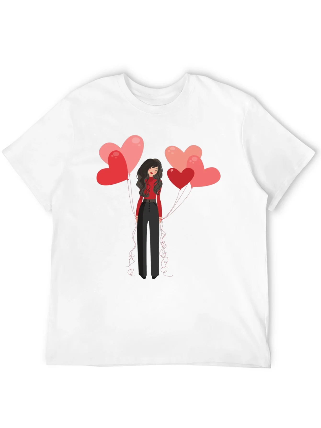Rebbecca Heart Balloons Graphic Tee - Black