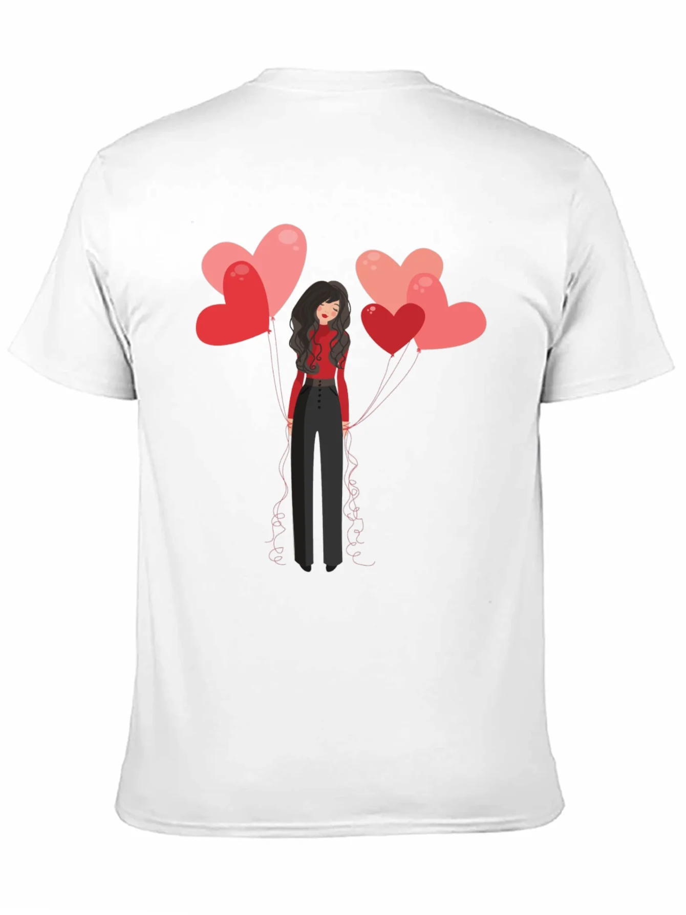 Rebbecca Heart Balloons Graphic Tee - Black