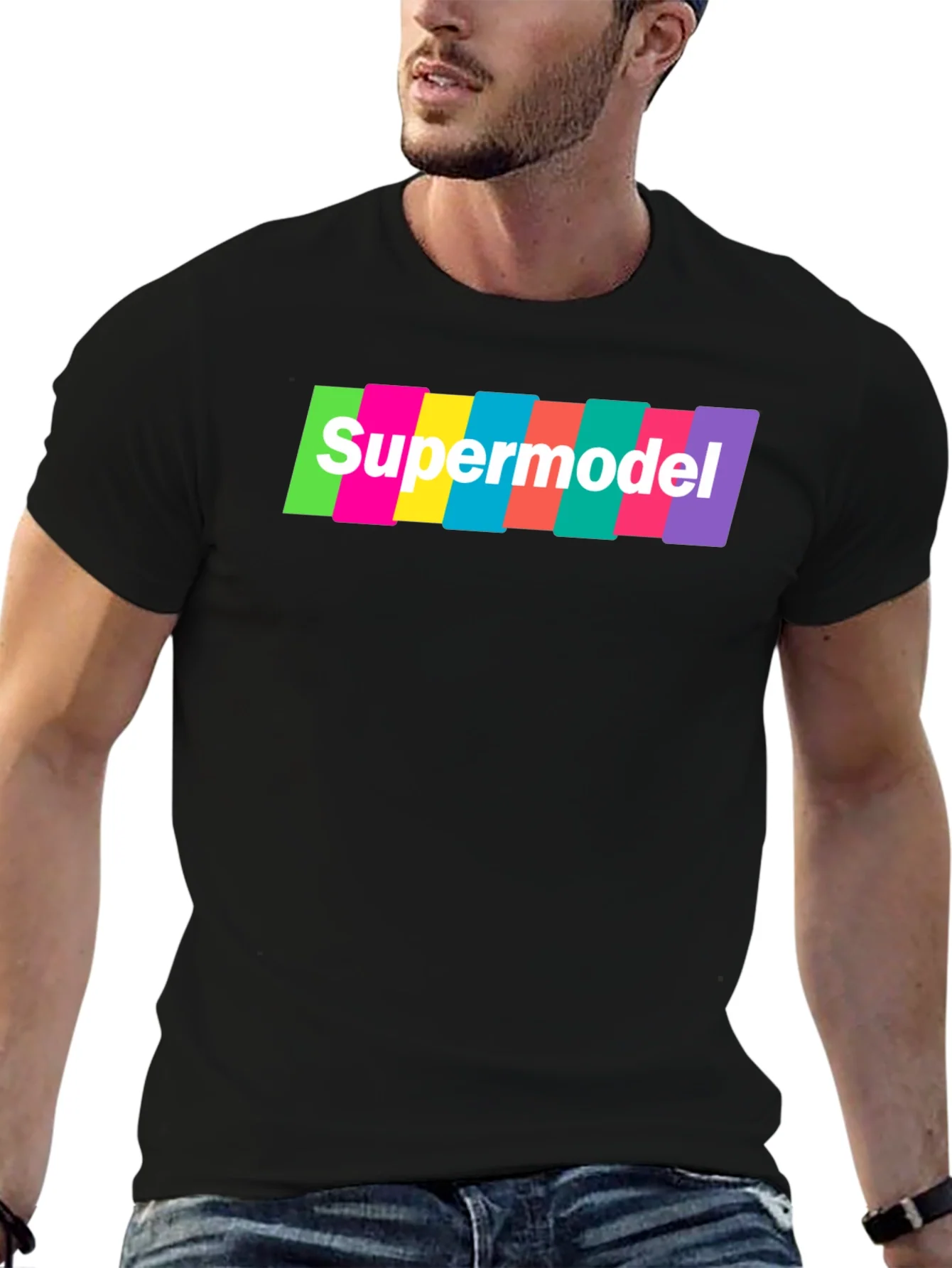 Rebbecca Supermodel Graphic T-Shirt - Retro Fashion Tee