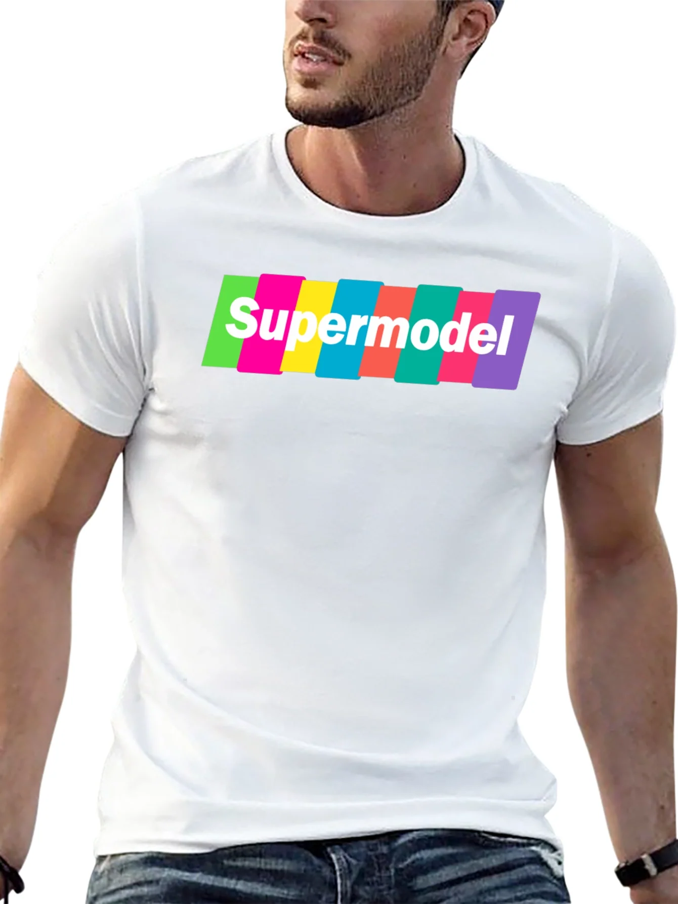 Rebbecca Supermodel Graphic T-Shirt - Retro Fashion Tee