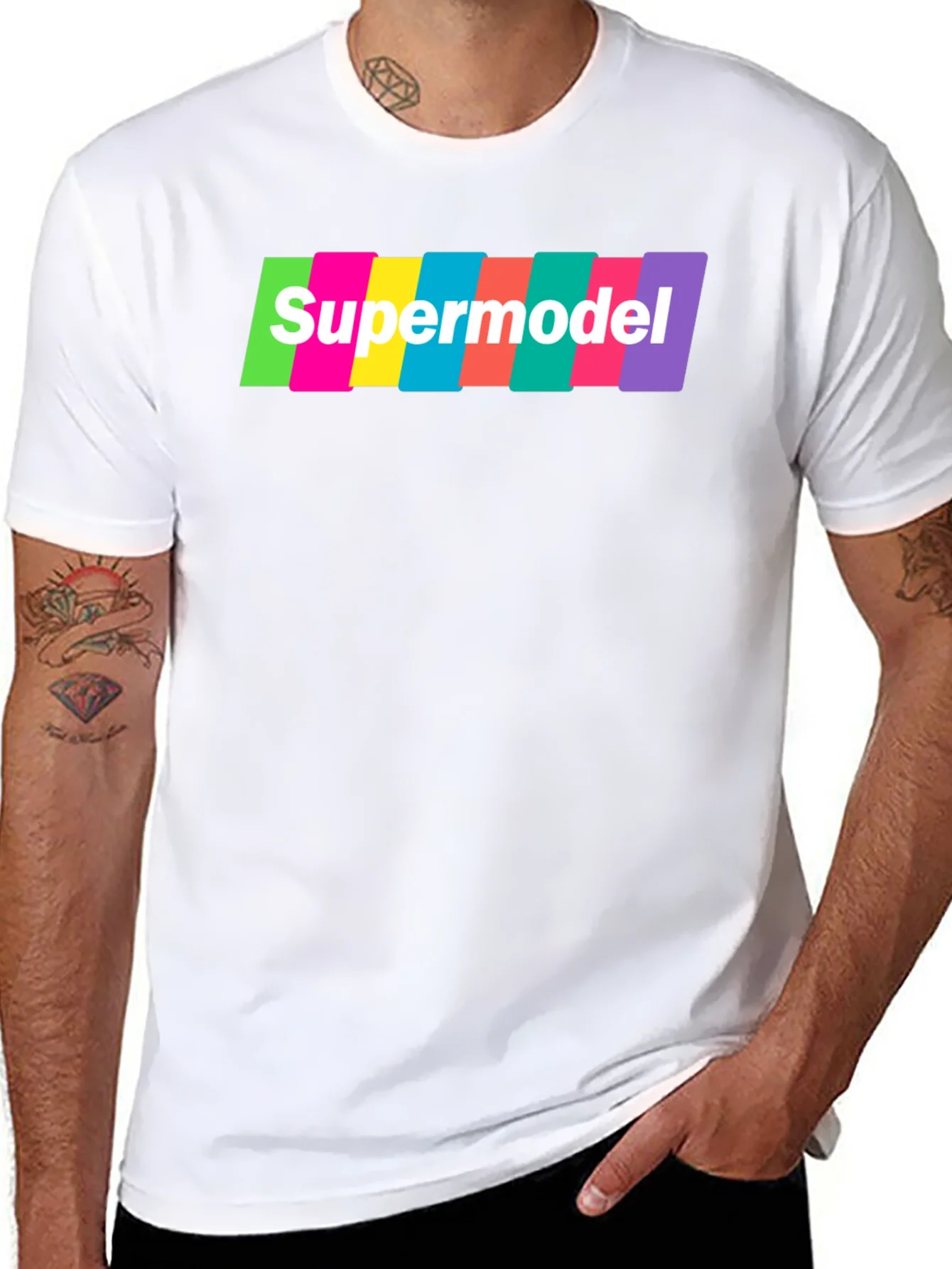 Rebbecca Supermodel Graphic T-Shirt - Retro Fashion Tee