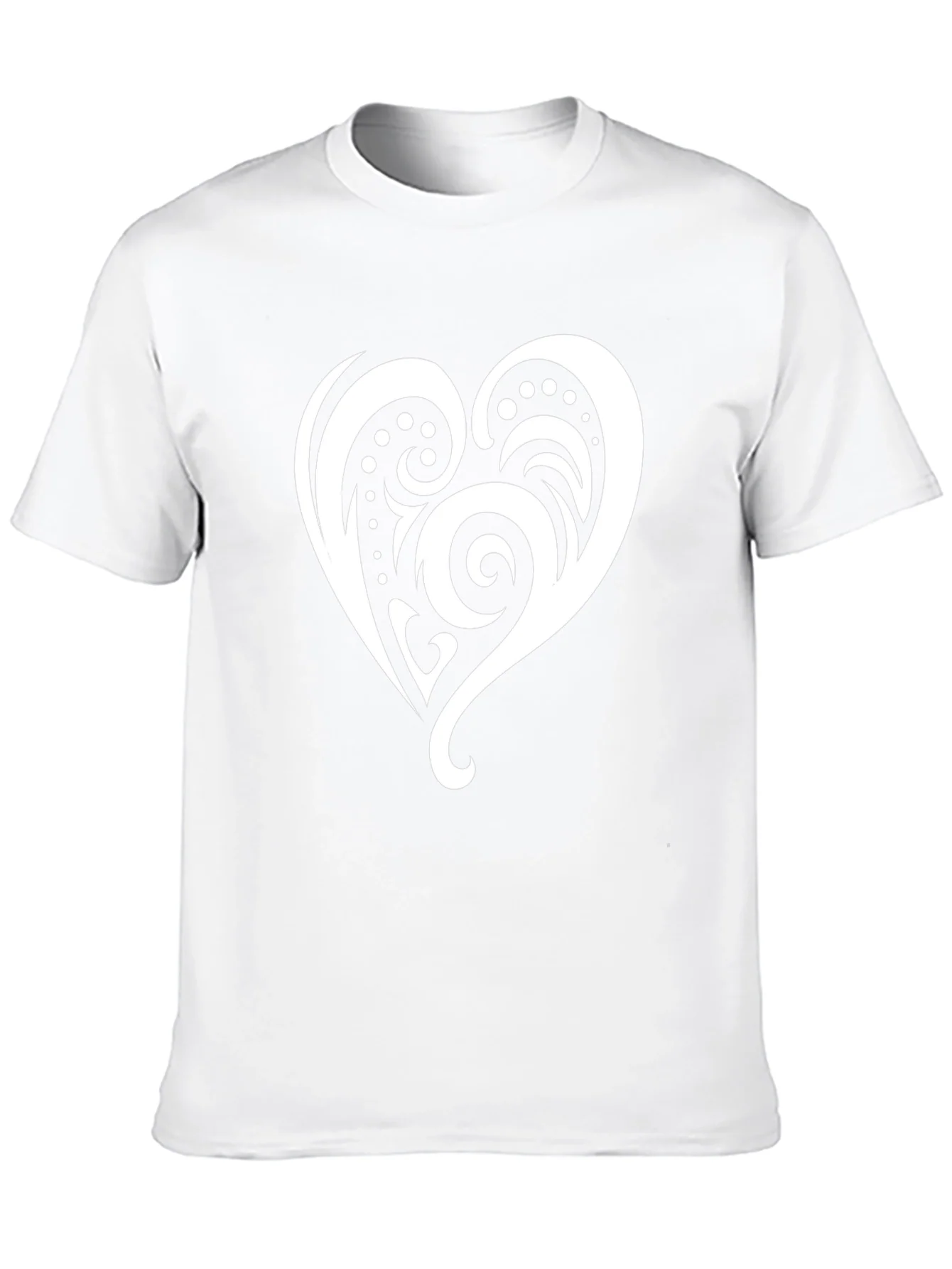 Rebbecca Tribal Heart Graphic Black T-Shirt