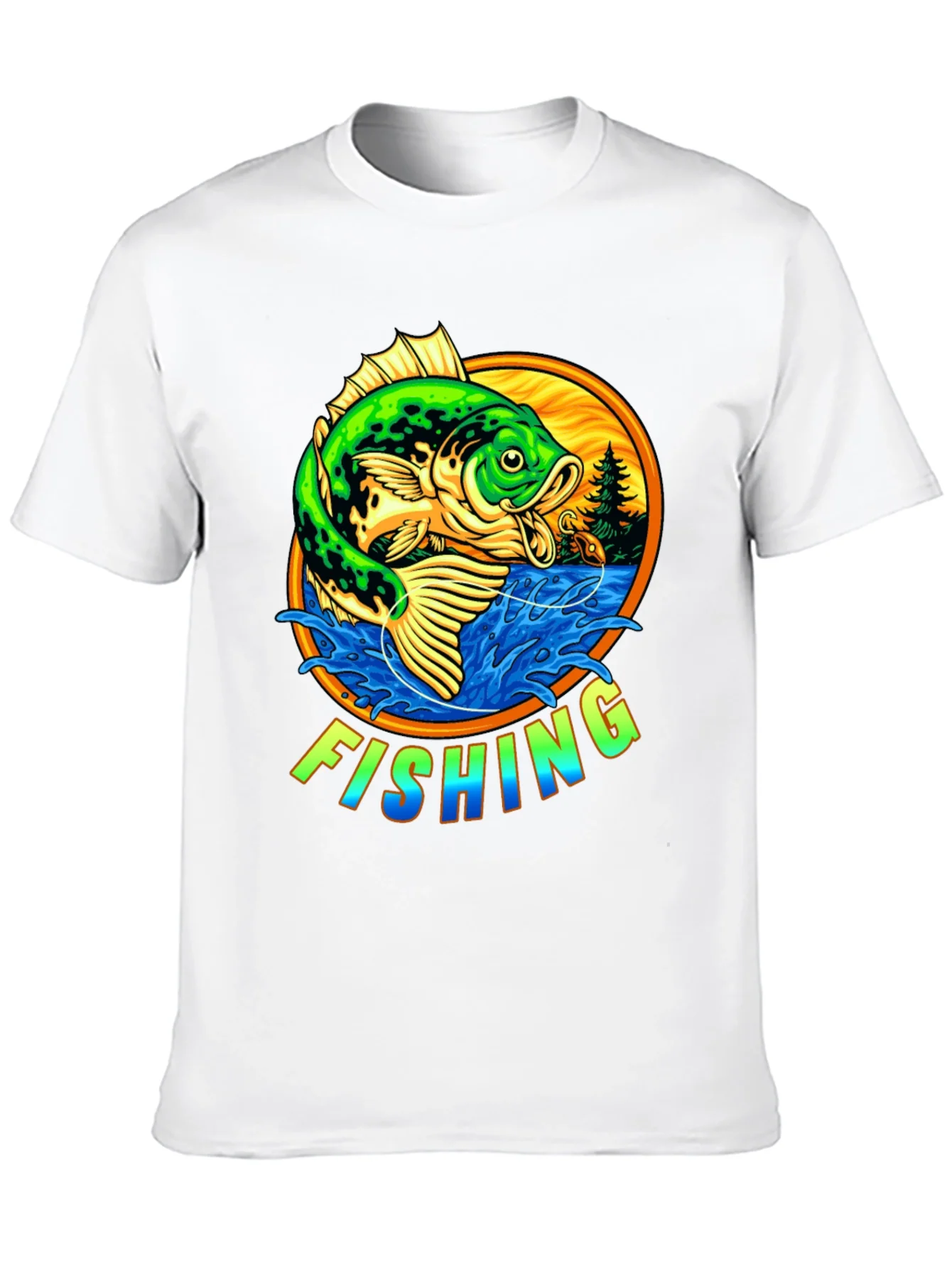 Rebbecca Fishing Graphic T-Shirt - Bass Design