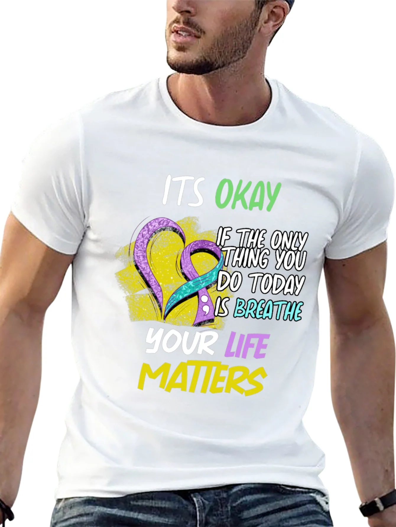 Rebbecca Its Okay Mental Health Awareness T-Shirt