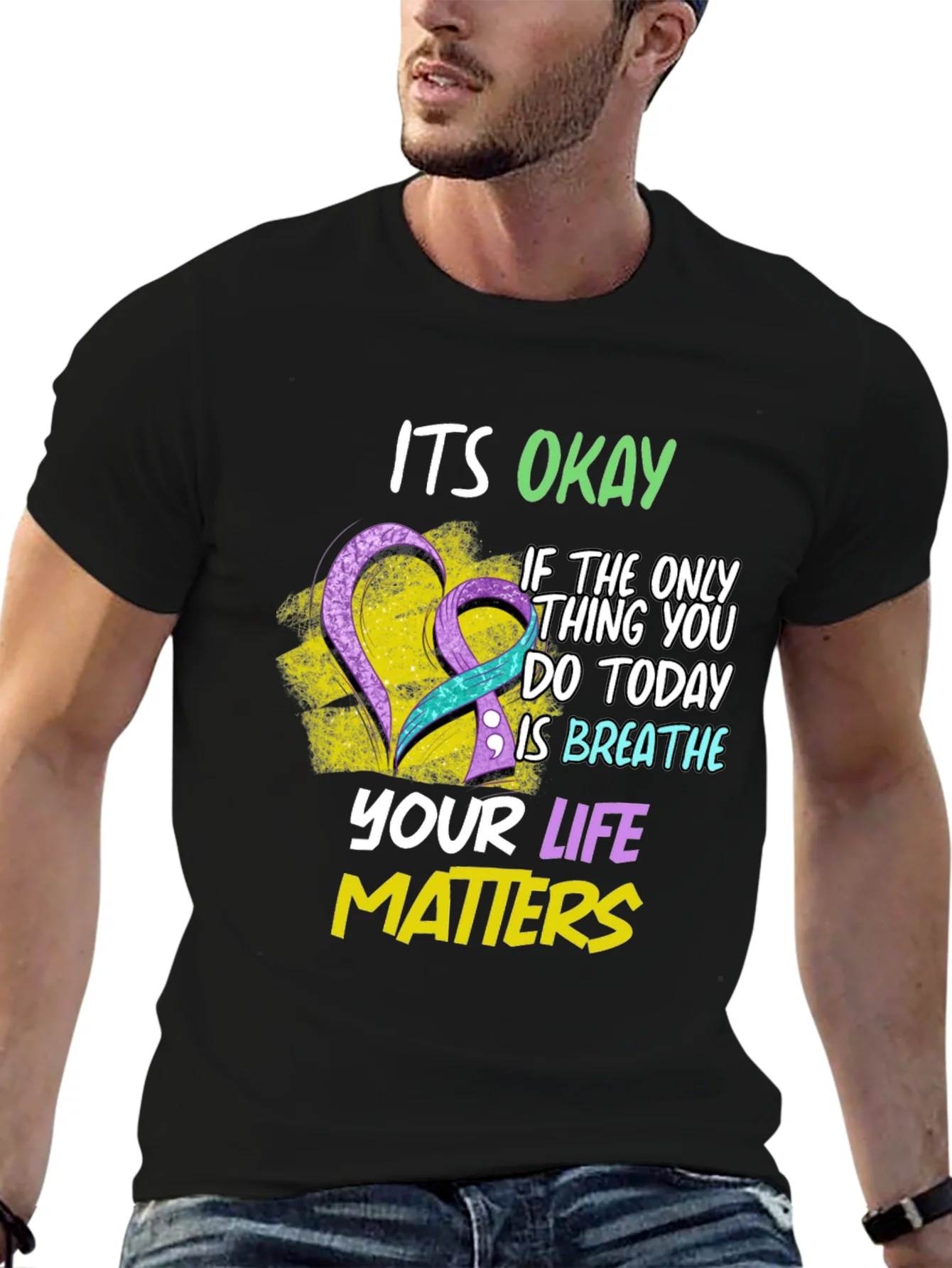 Rebbecca Its Okay Mental Health Awareness T-Shirt