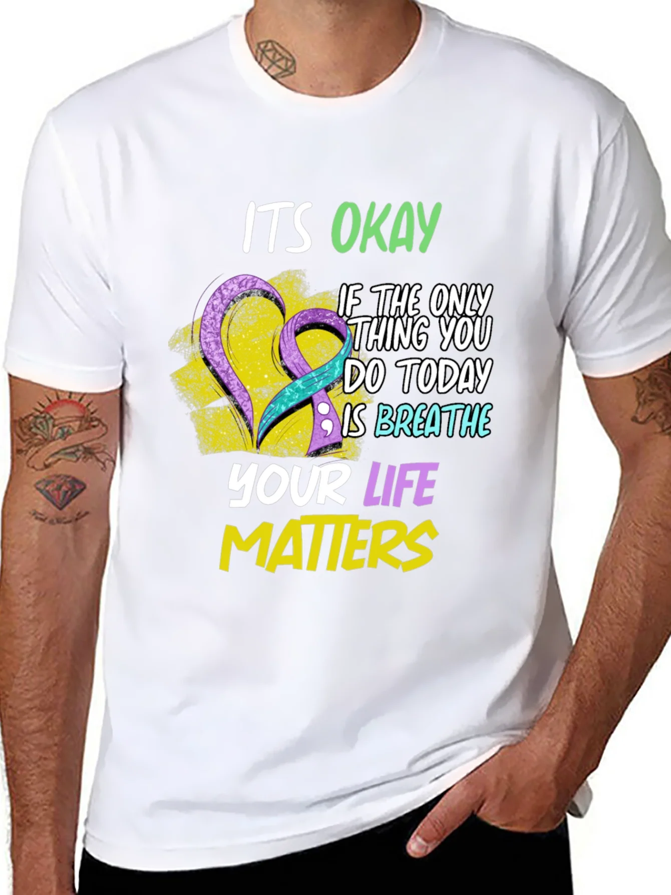 Rebbecca Its Okay Mental Health Awareness T-Shirt