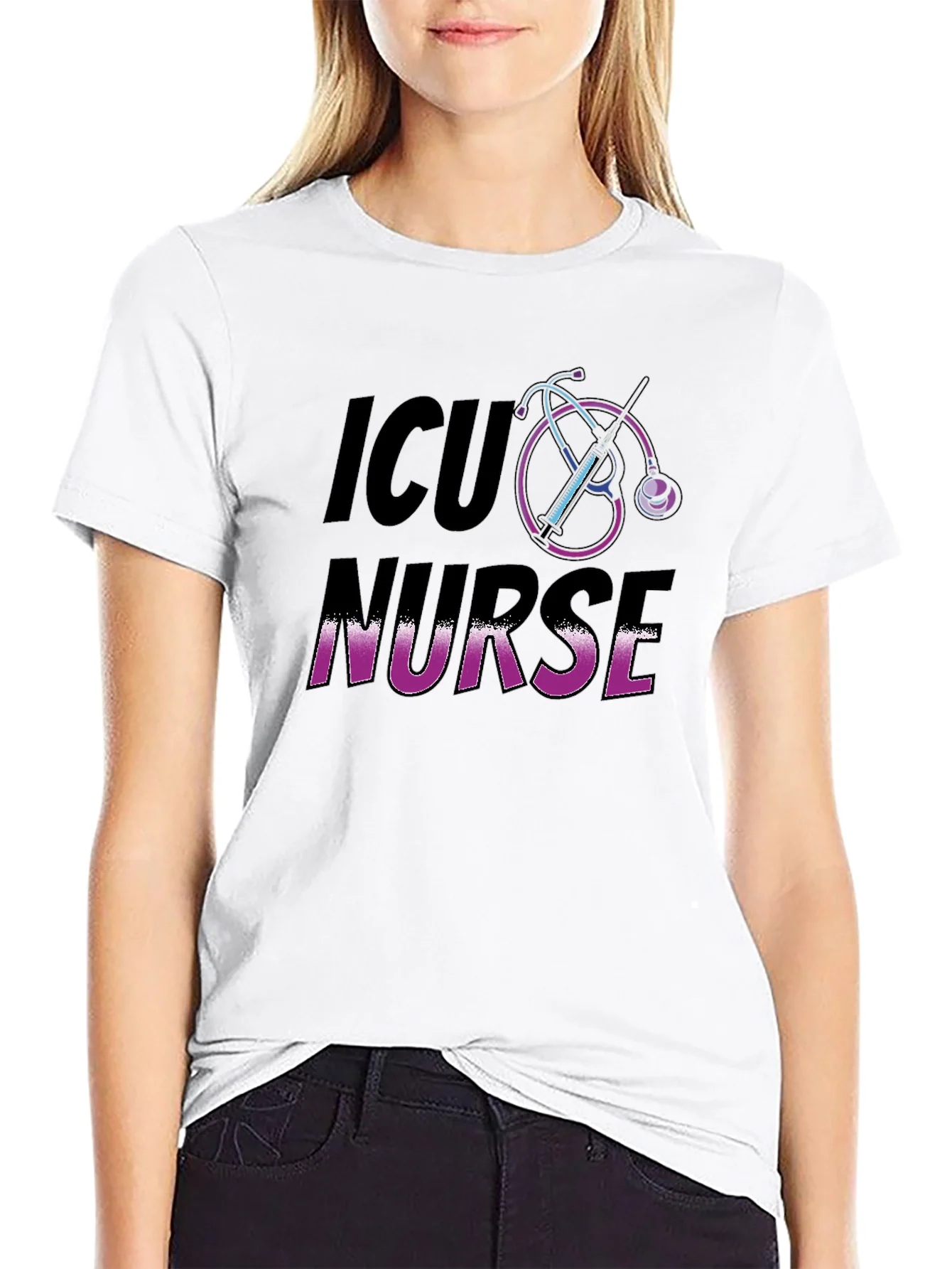 Camiseta ICU Nurse - Dise?o Enfermer¨ªa Intensiva