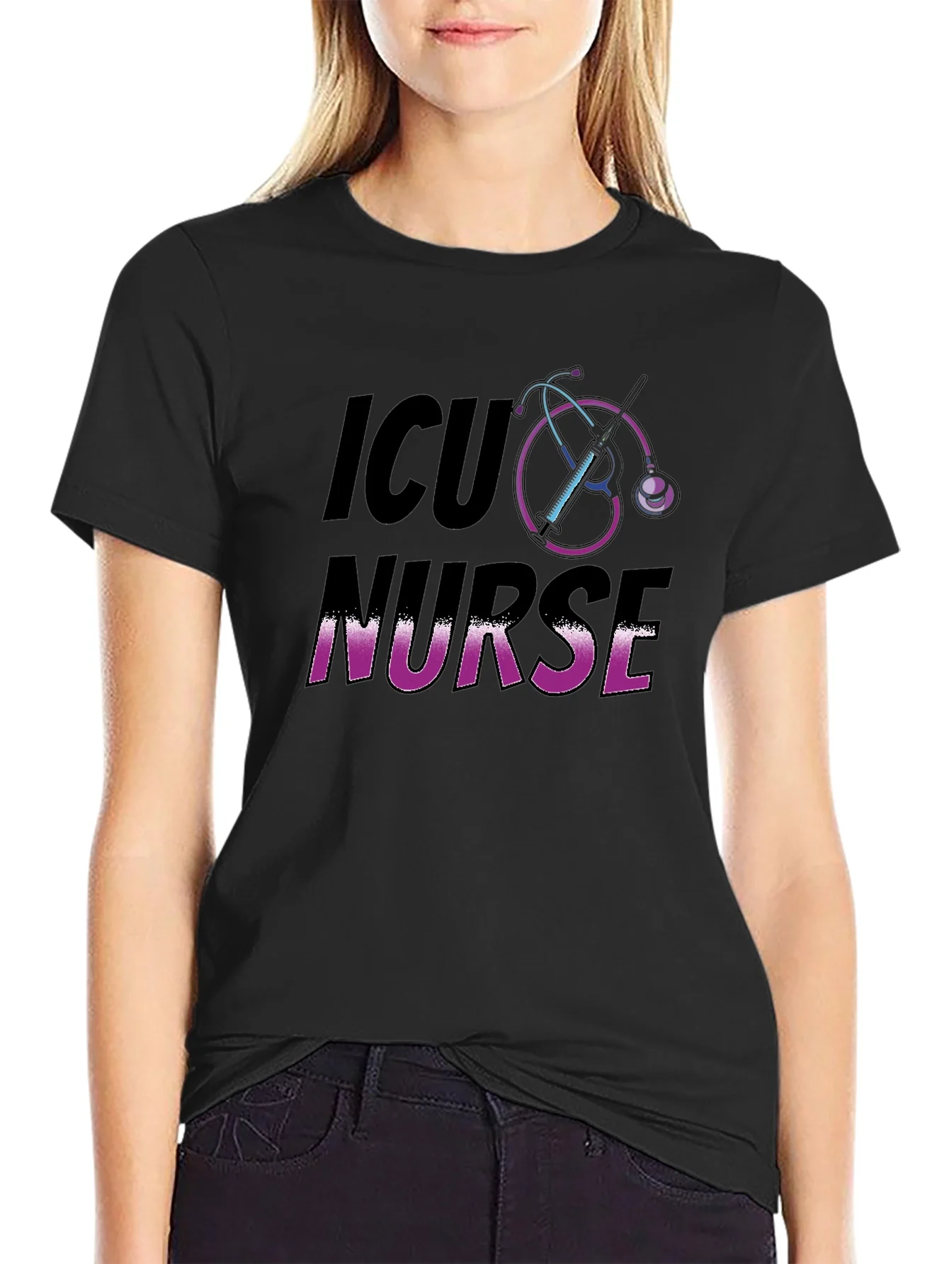 Camiseta ICU Nurse - Dise?o Enfermer¨ªa Intensiva