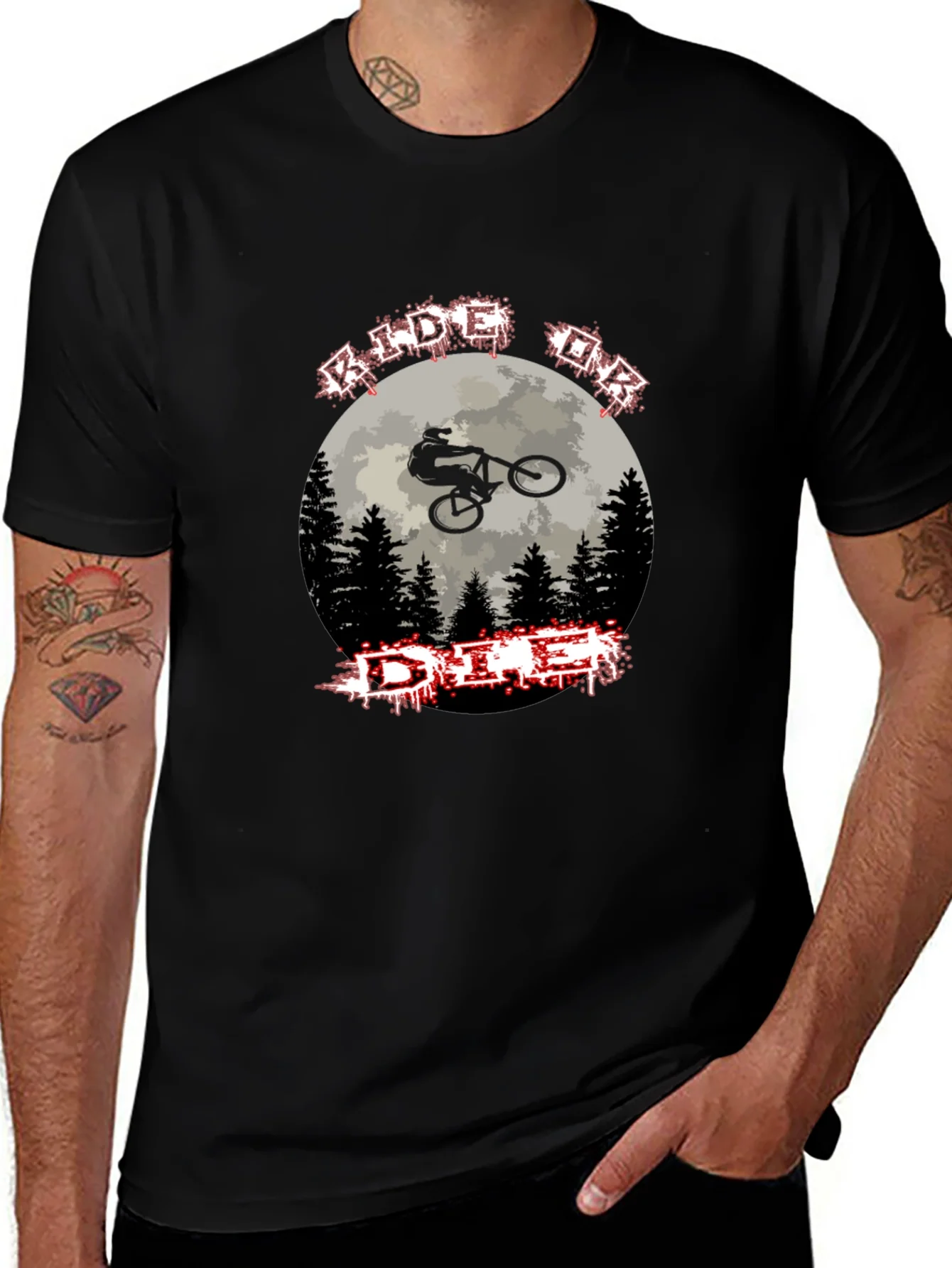 Rebbecca Ride or Die Mountain Biking Graphic Tee