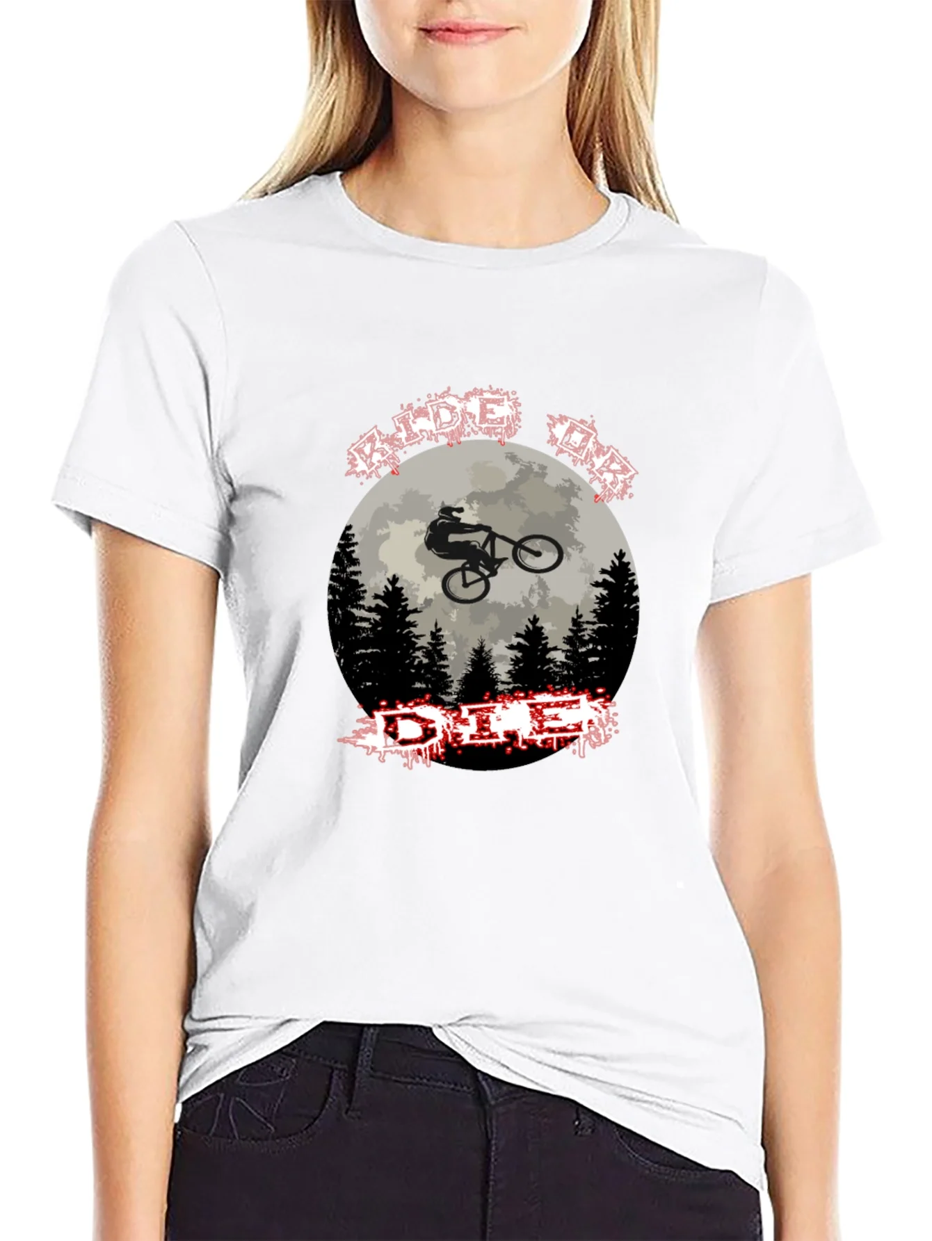 Rebbecca Ride or Die Mountain Biking Graphic Tee