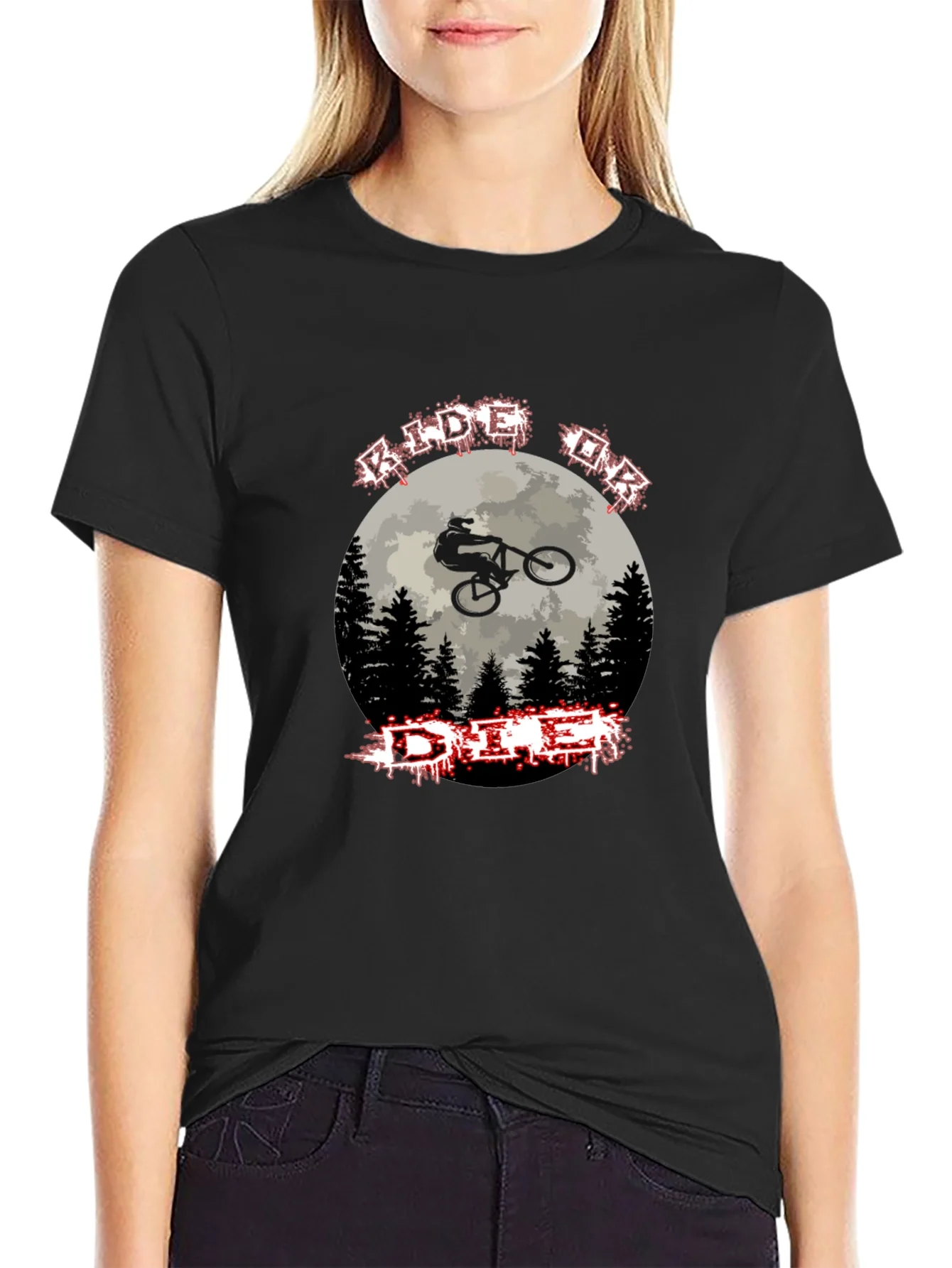 Rebbecca Ride or Die Mountain Biking Graphic Tee