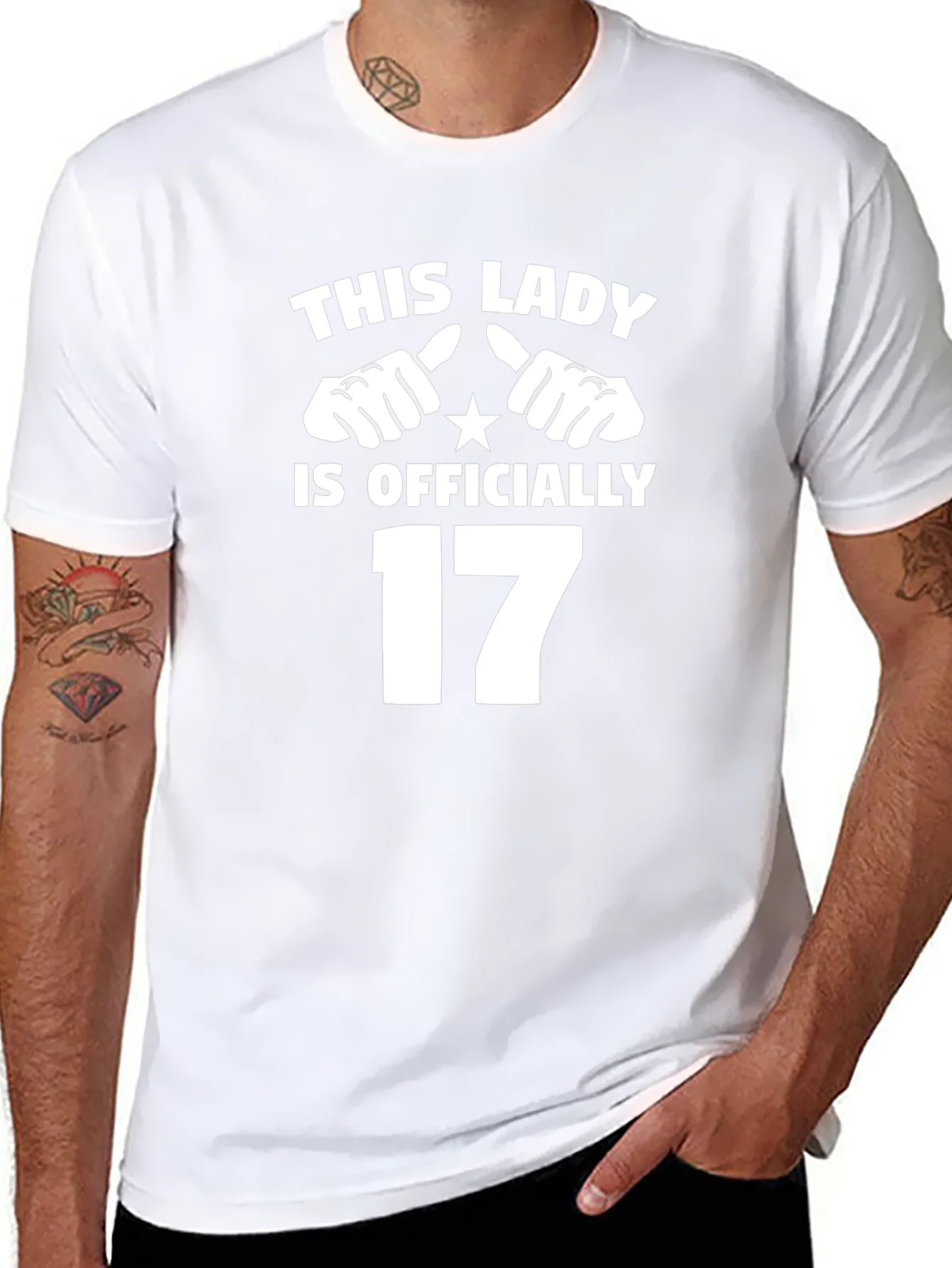 Camiseta Negra de Cumplea?os 17 A?os