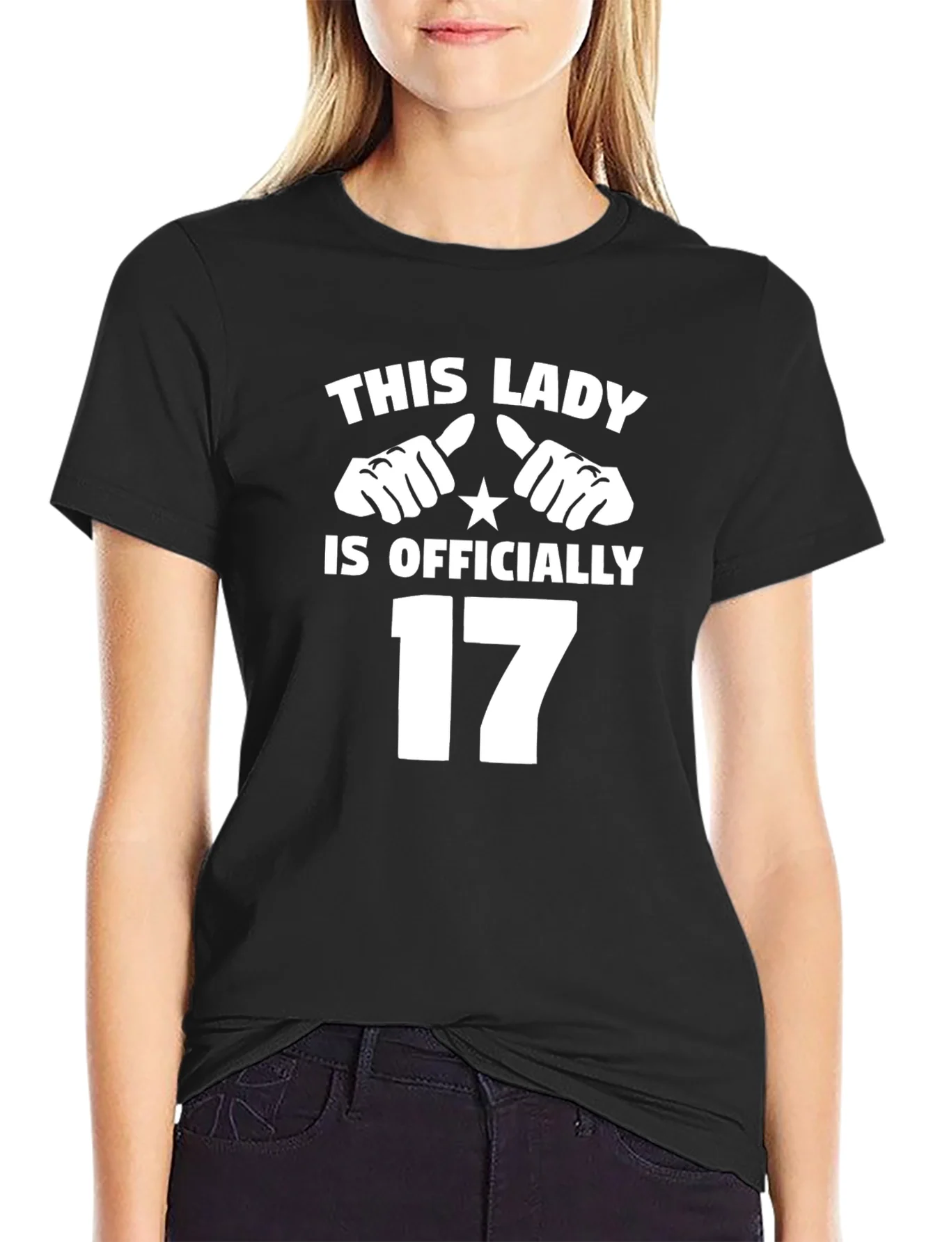 Camiseta Negra de Cumplea?os 17 A?os