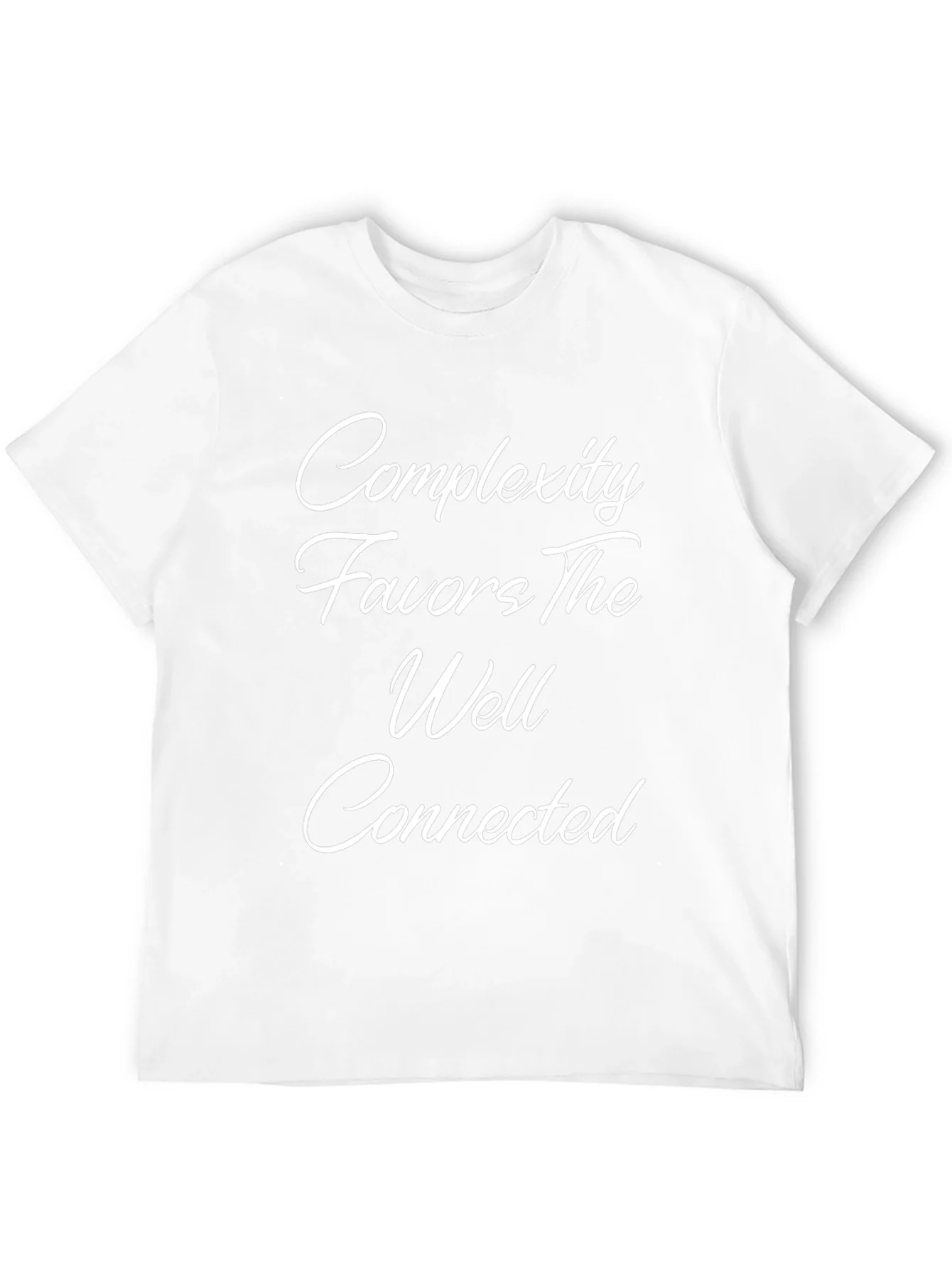 Rebbecca Complexity Favors the Well Connected Black T-Shirt