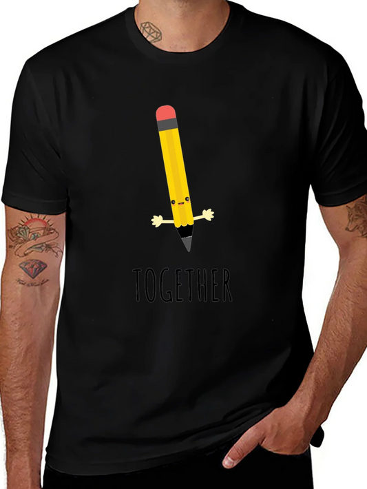 Rebbecca Cute Cartoon Pencil Together Graphic T-Shirt