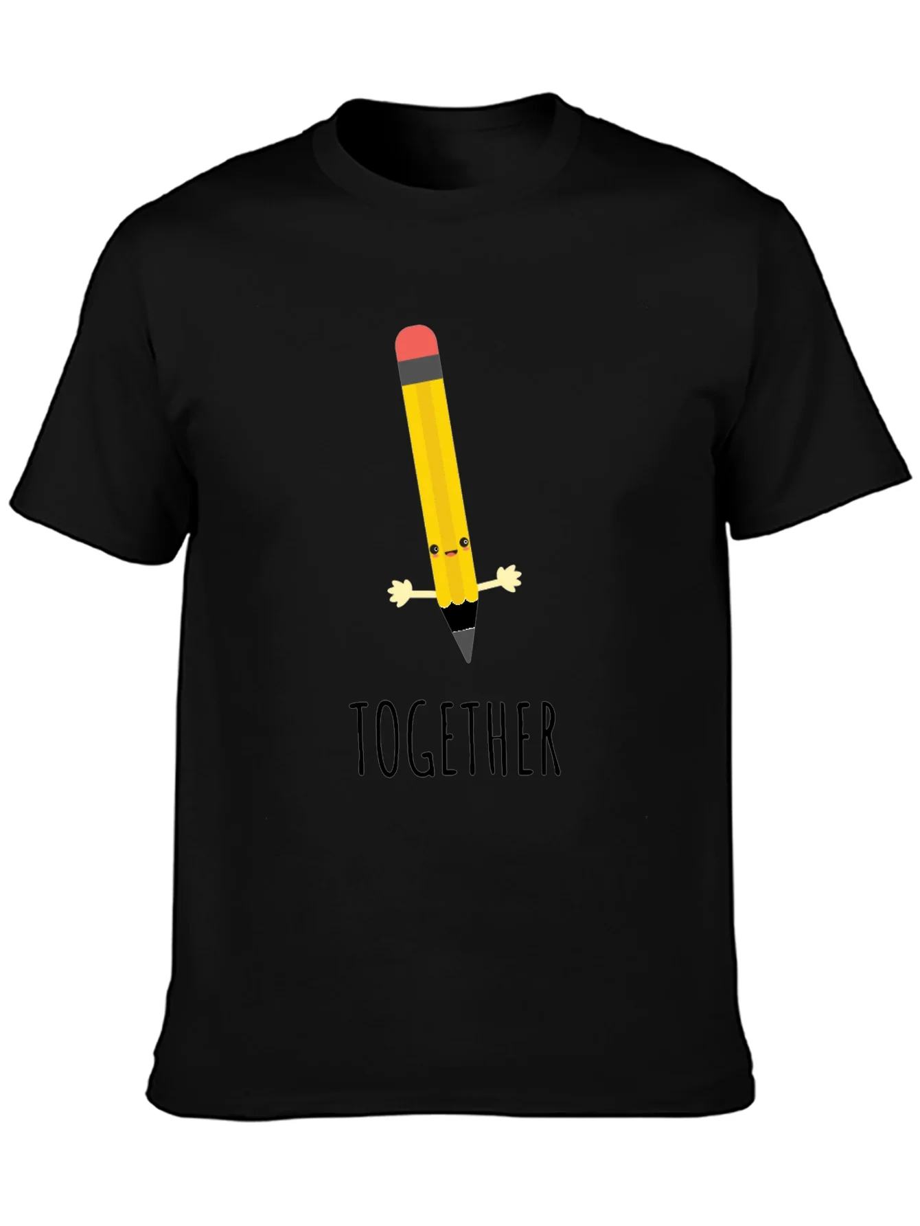 Rebbecca Cute Cartoon Pencil Together Graphic T-Shirt