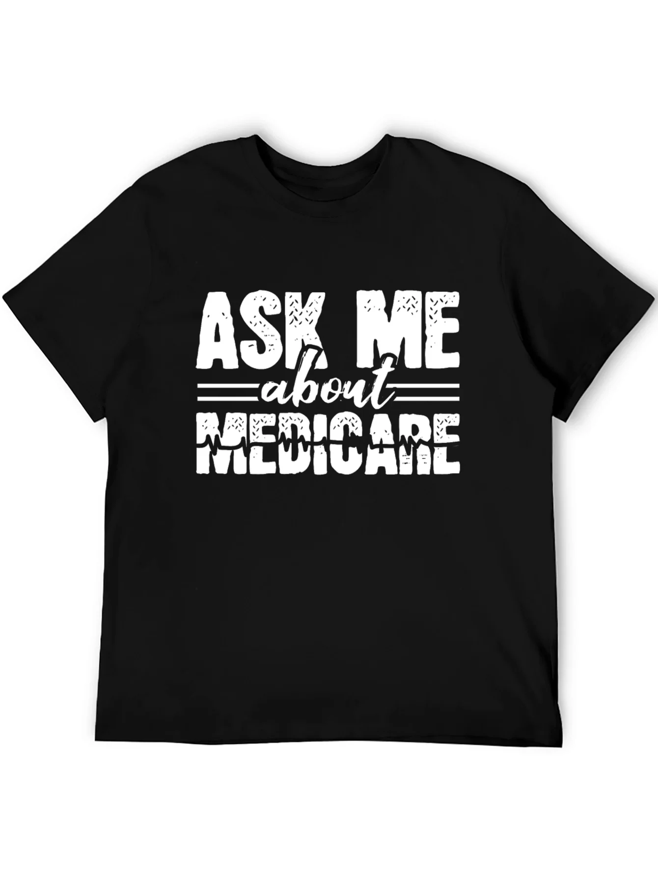 Camiseta Negra Ask Me About Medicare