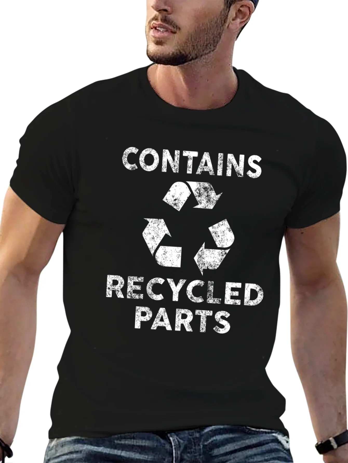 Rebbecca Recycled Parts Graphic Tee - Black