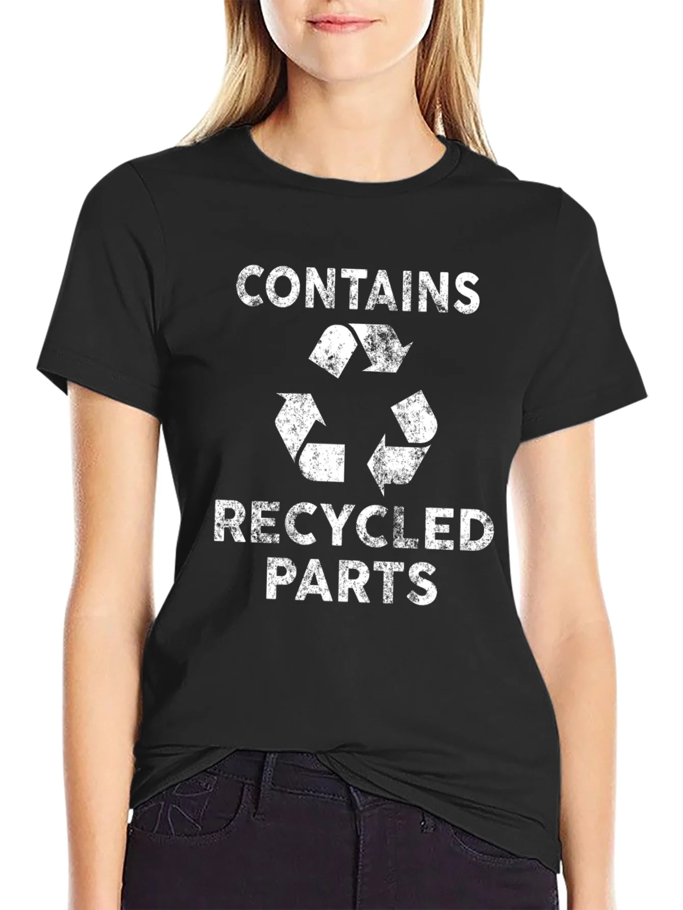 Rebbecca Recycled Parts Graphic Tee - Black