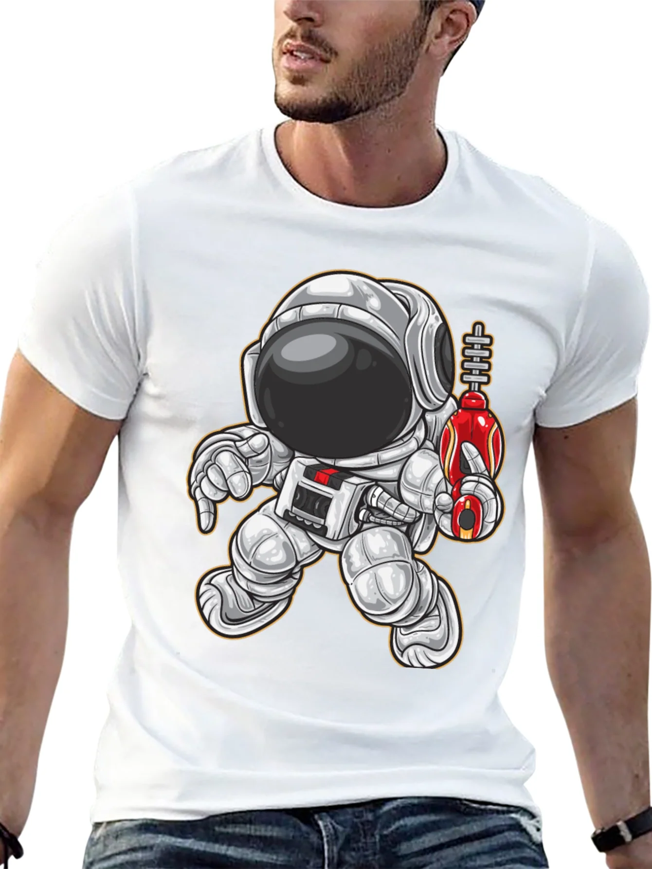Rebbecca Astronaut Graphic Tee - Space Explorer T-Shirt