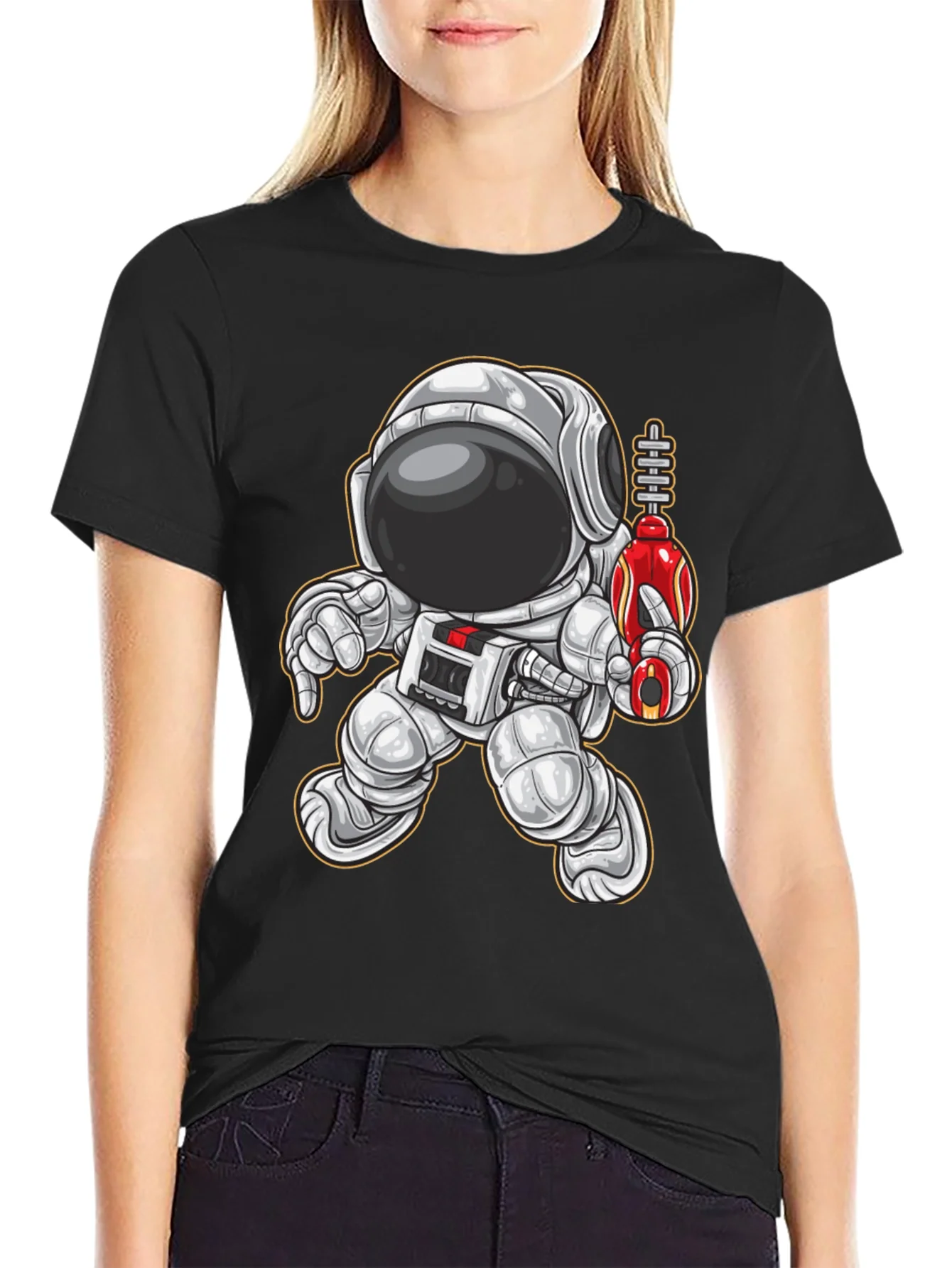 Rebbecca Astronaut Graphic Tee - Space Explorer T-Shirt
